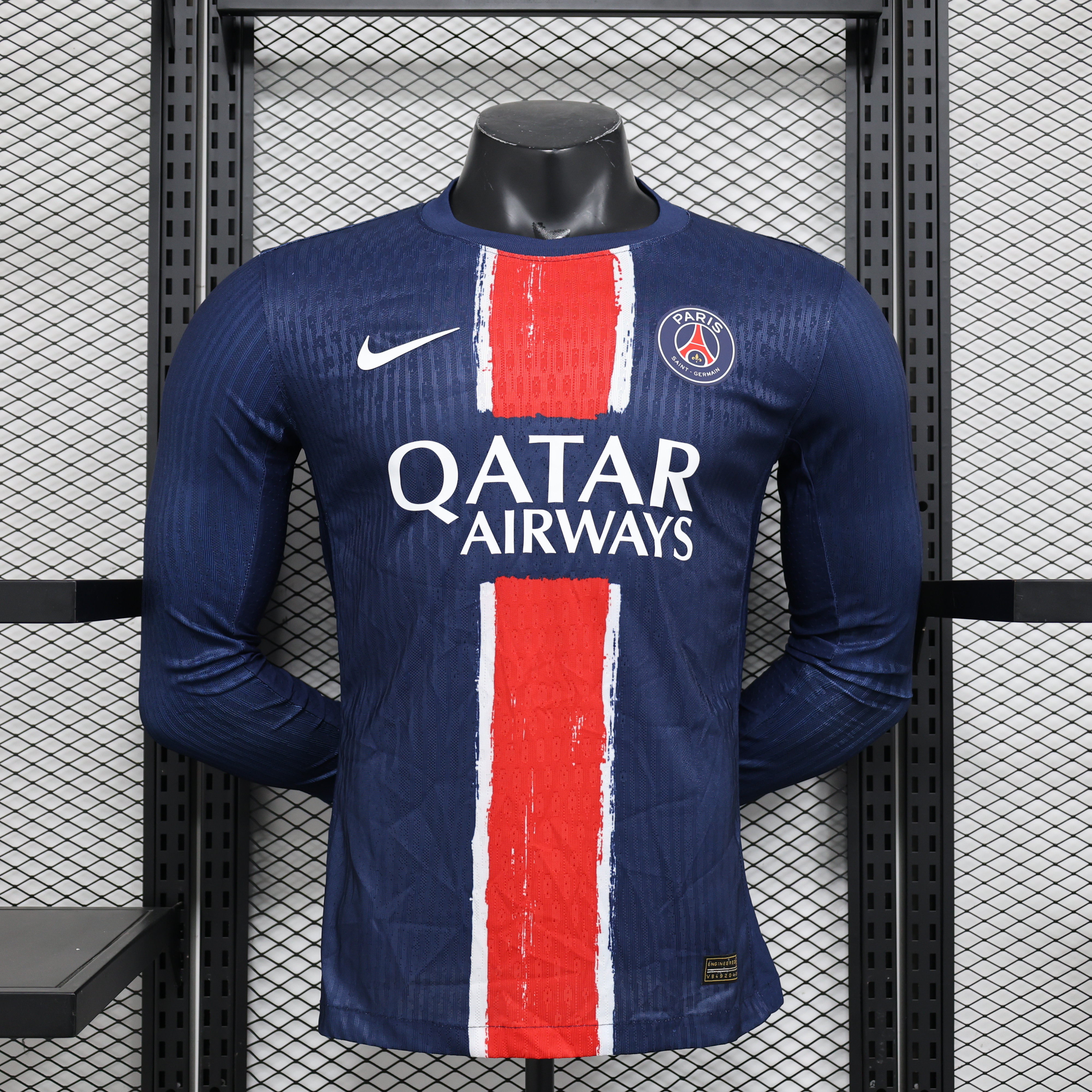 Paris Saint-Germain PSG 24-25 Home Stadium Long Sleeve Jersey - Player Version - JerseysGala
