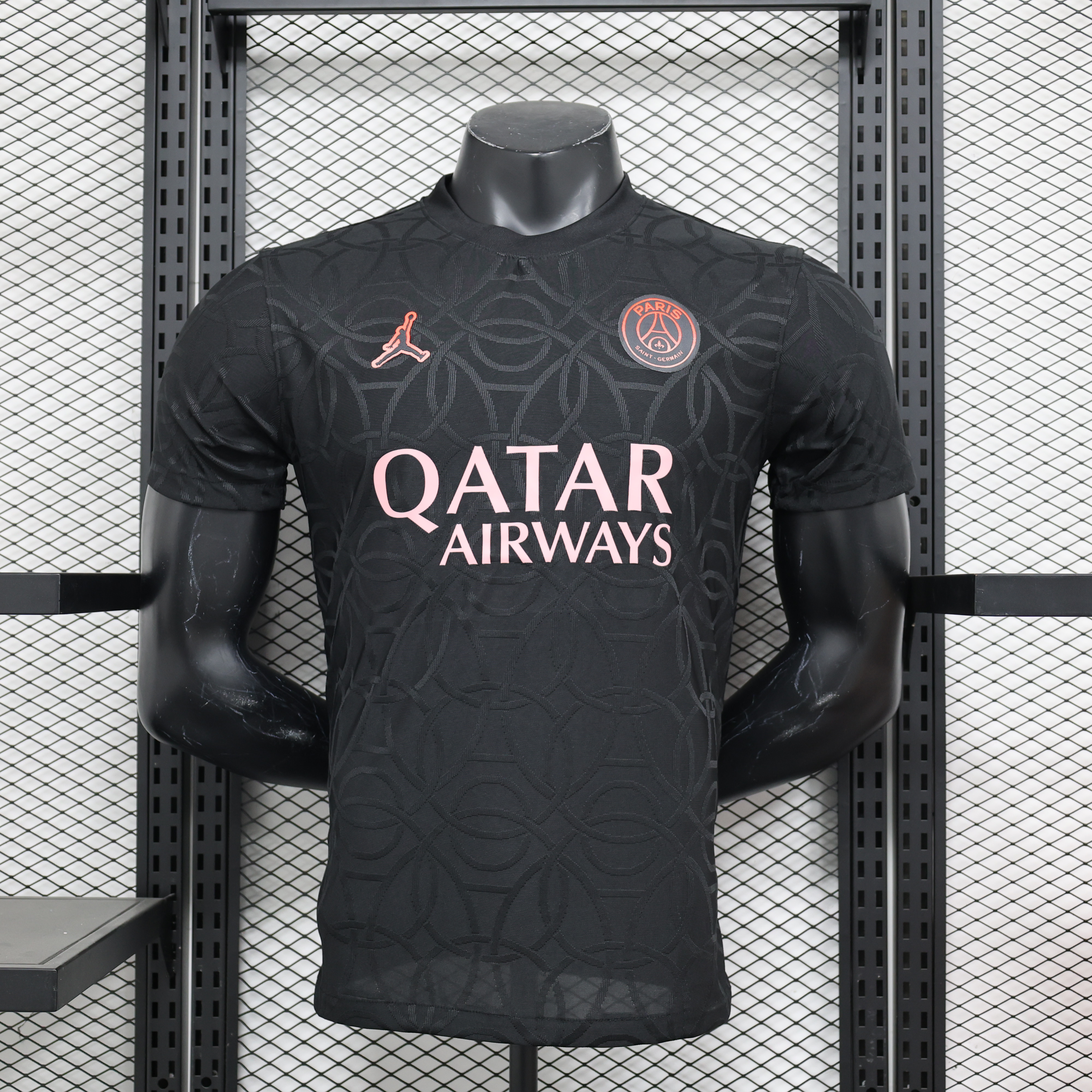 Paris Saint-Germain PSG X JD 24-25 Third Pre-Match Black Jersey - Player Version - JerseysGala