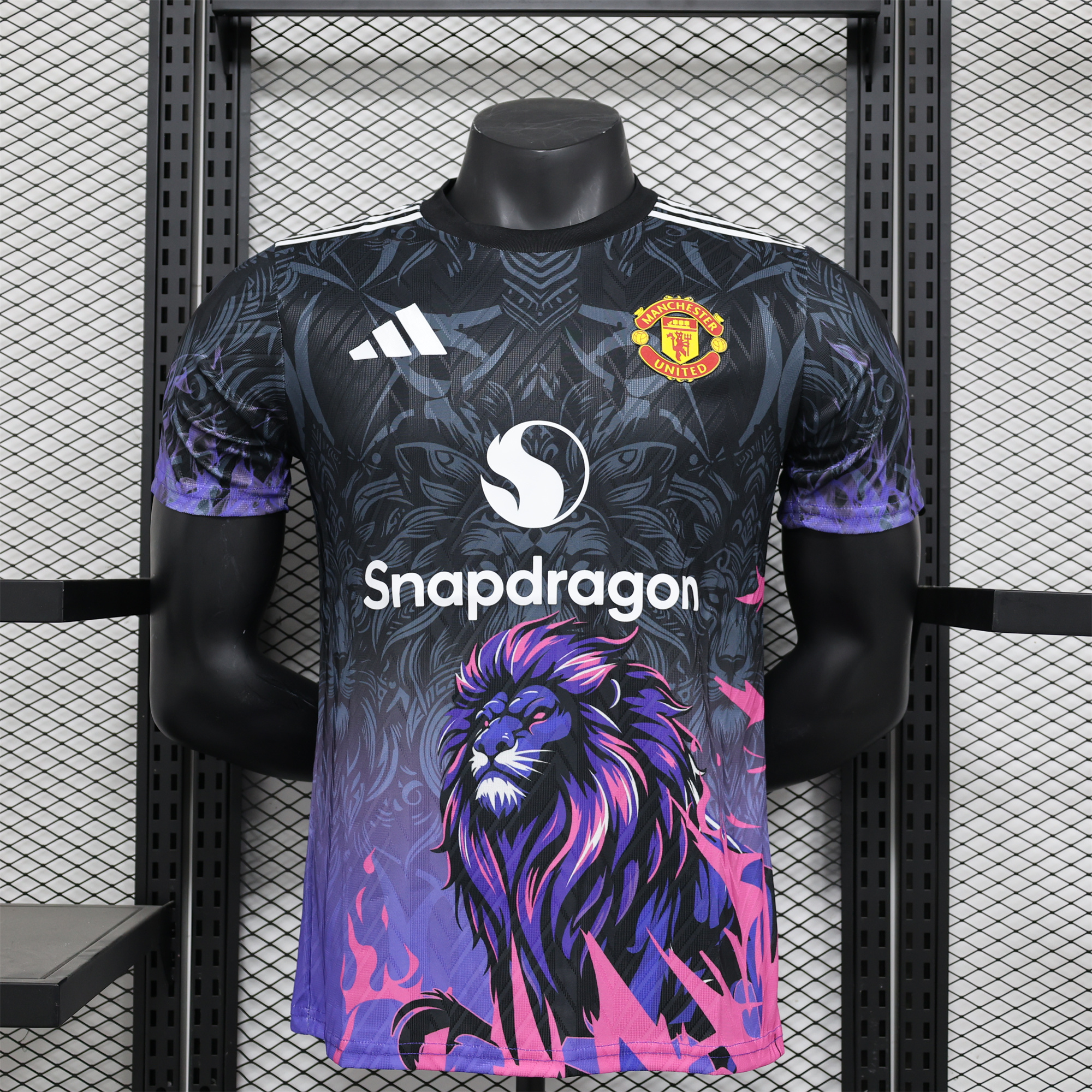 Manchester United 24-25 Balck and Purple Lion Special Edition Jersey - Player Version - JerseysGala