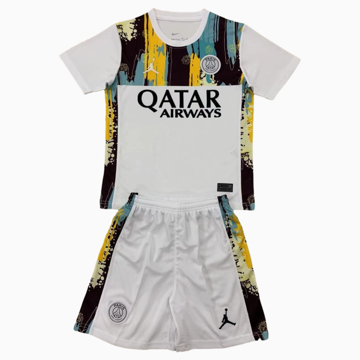 Paris Saint-Germain PSG 24-25 JD White Special Edition Men's Adult Jersey Set - Fans Version - JerseysGala