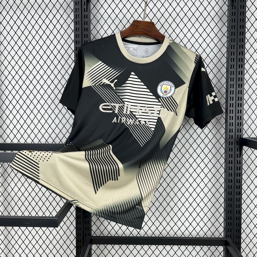 Manchester City 24-25 Black and Yellow Fan-designed Special Edition Jersey - Fans Version - JerseysGala