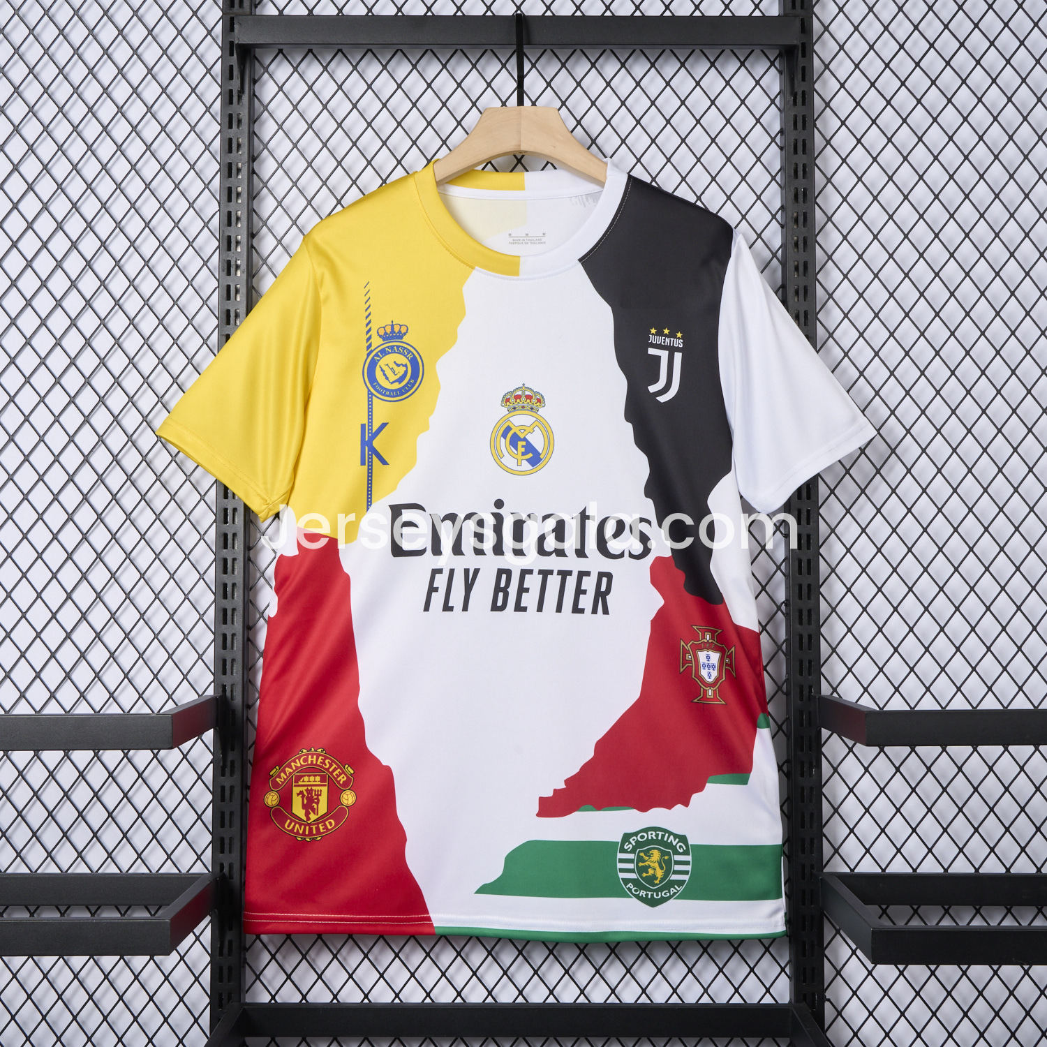 Cristiano Ronaldo Career Commemorative Jersey Real Madrid Manchester United Juventus Portugal Al Nassr Sporting CP - Fans Version - JerseysGala