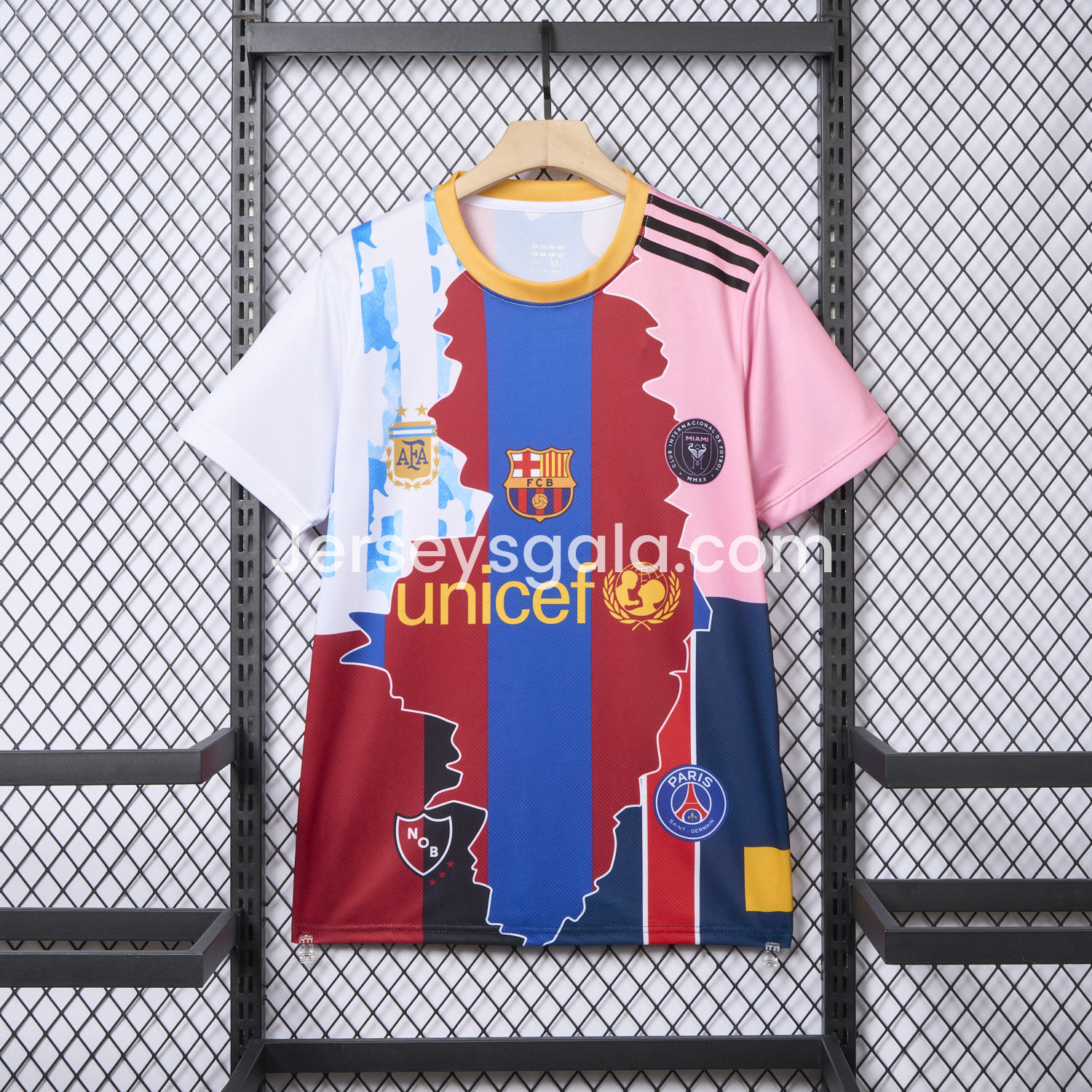 Messi Career Commemorative Jersey - Fans Version - Argentina B.A.R.S.A INT M.A.M Paris Saint-Germain PSG - JerseysGala
