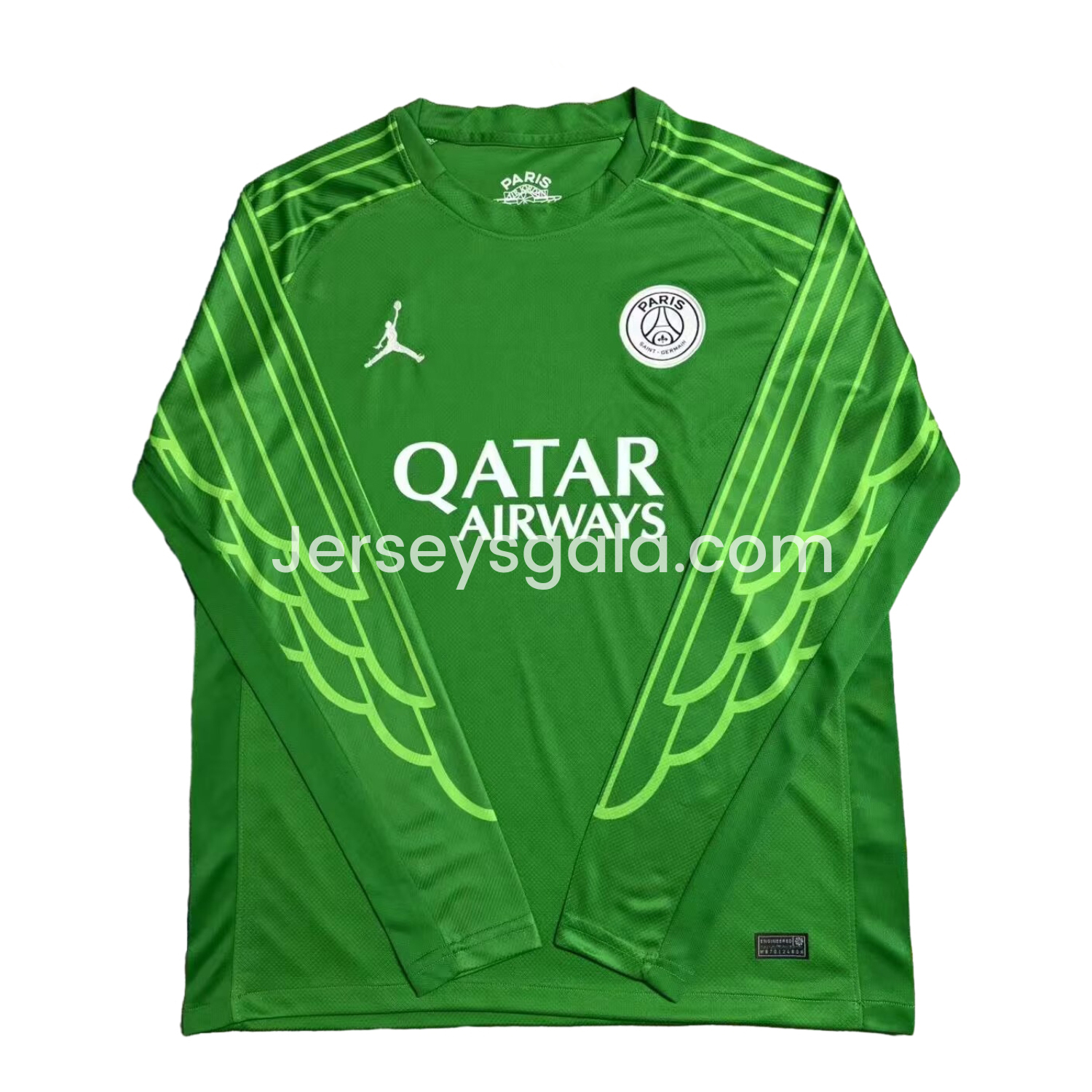 Paris Saint-Germain PSG 24-25 Goalkeeper 5 Green Long Sleeves Jersey - Fans Version - JerseysGala