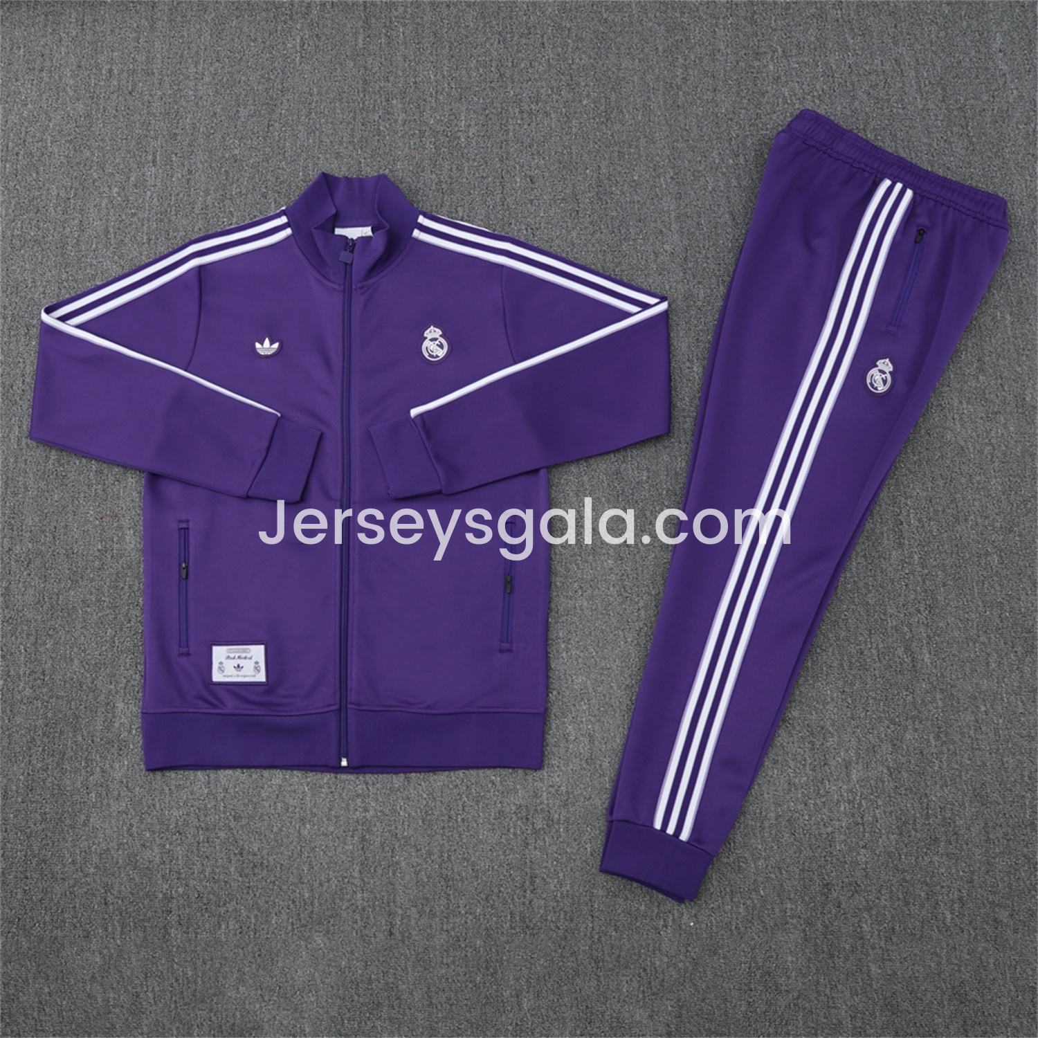 Real Madrid 25-26 Purple Terrace Icon Jacket Training Tracksuit - Purple Jackets & Pants - JerseysGala