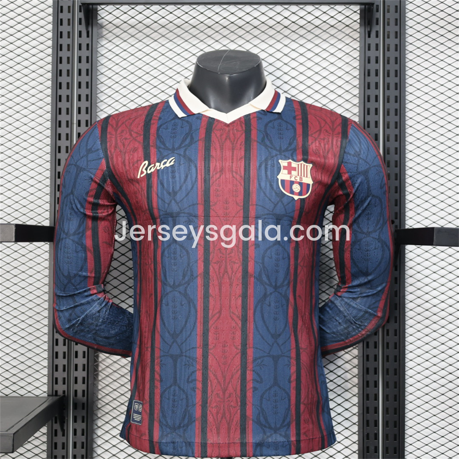 B.A.R.S.A 25-26 125th Anniversary Throwback Long Sleeves Jersey - Player Version - JerseysGala