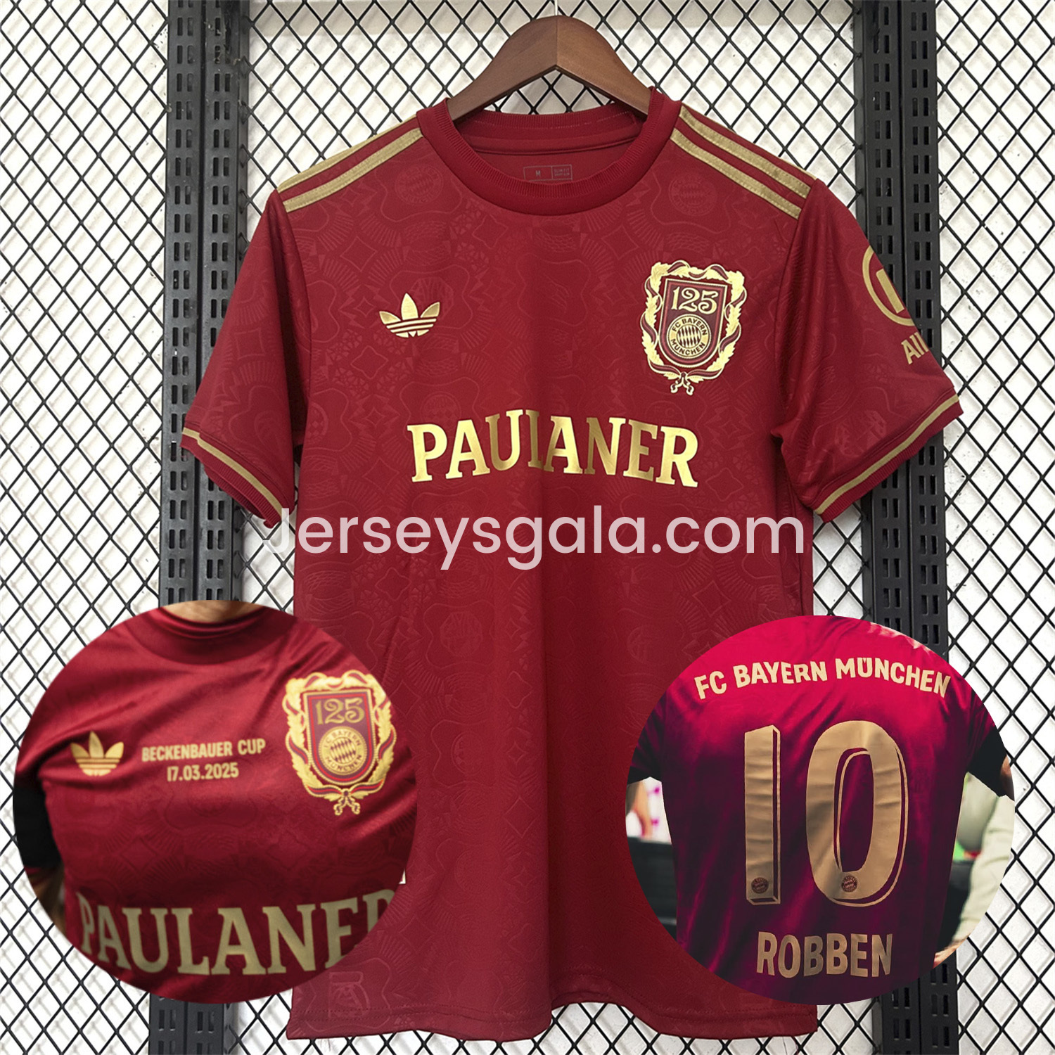 Bayern Munich 2025 125th Anniversary Beckenbauer Cup Jersey - Fans Version ( Optional Chest Tranfer ) - JerseysGala