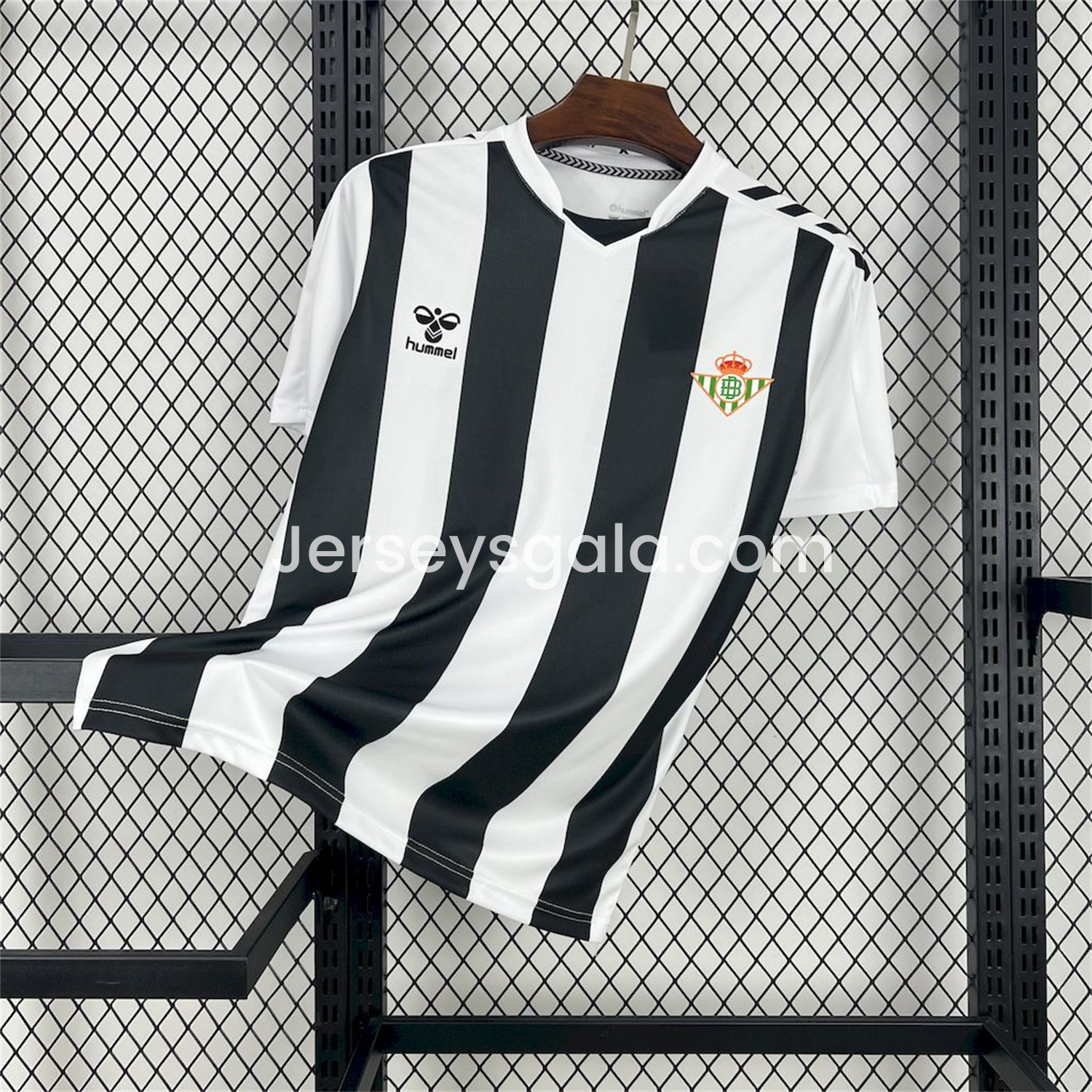 Real Betis 25-26 Black and White Stripes Special Edition Jersey - Fans Version - JerseysGala