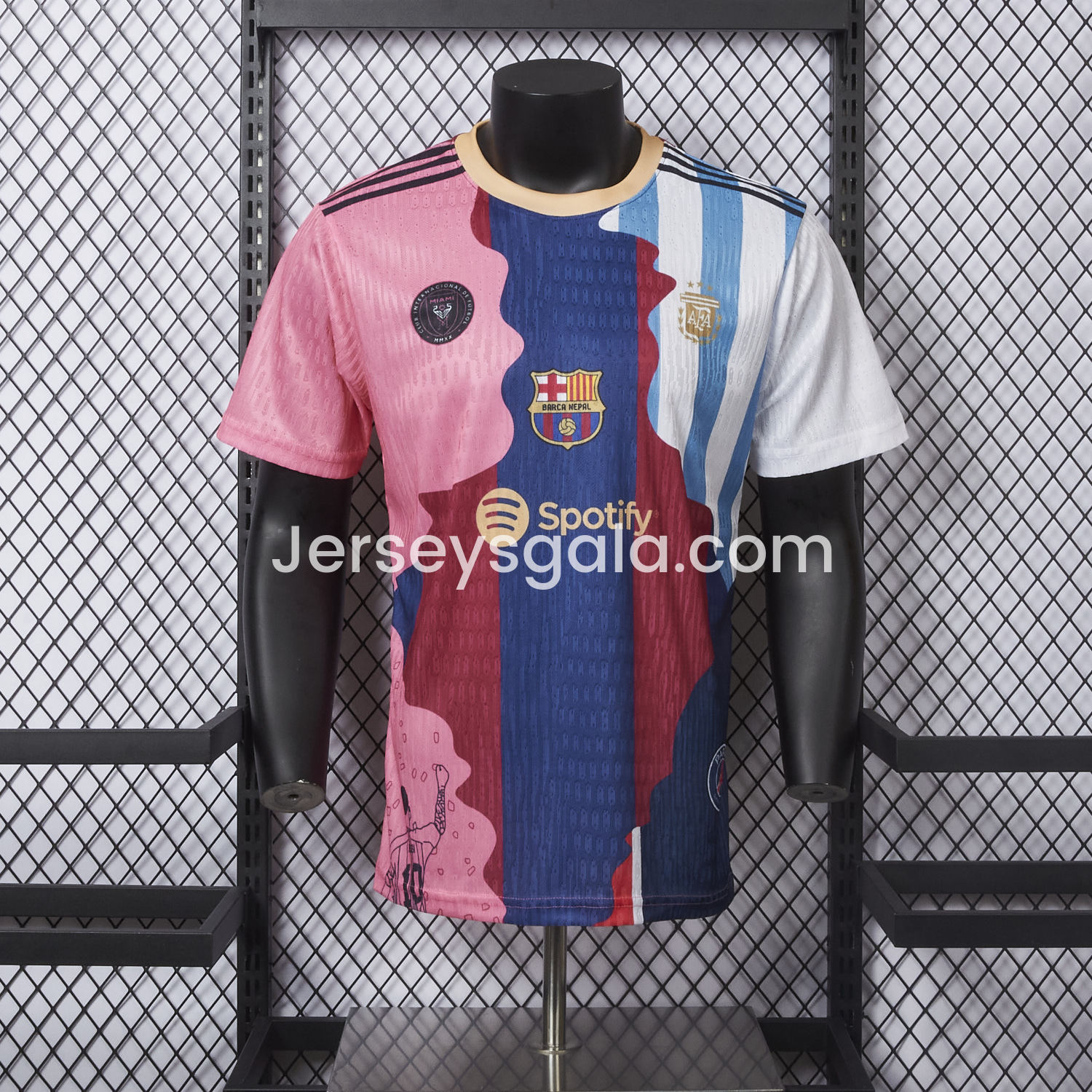 Messi Career Commemorative Jersey - Player Version - Argentina B.A.R.S.A INT M.A.M Paris Saint-Germain PSG - JerseysGala