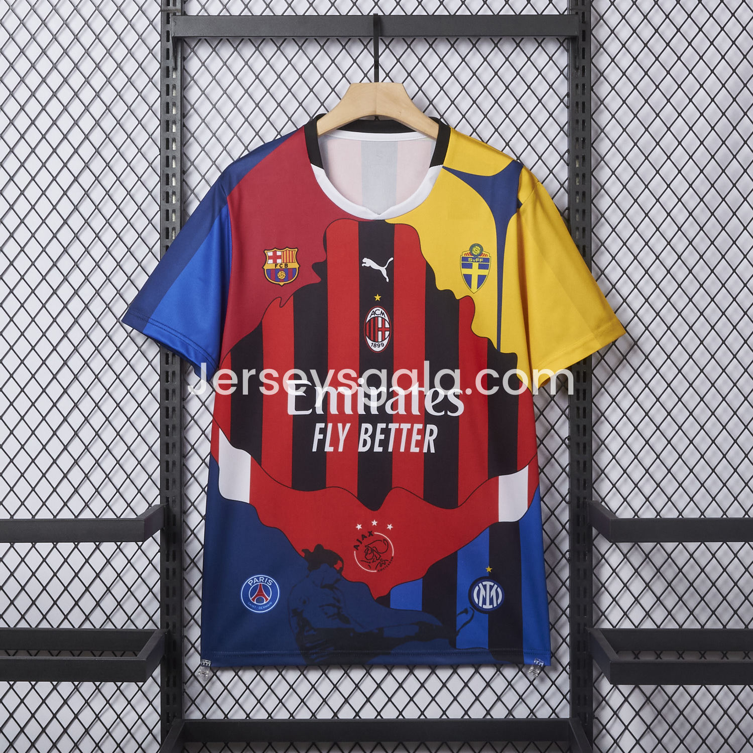Zlatan Ibrahimović Career Commemorative Jersey - Fans Version - AC Milan Inter Milan Barcelona Ajax Paris Saint-Germain PSG Sweden - JerseysGala