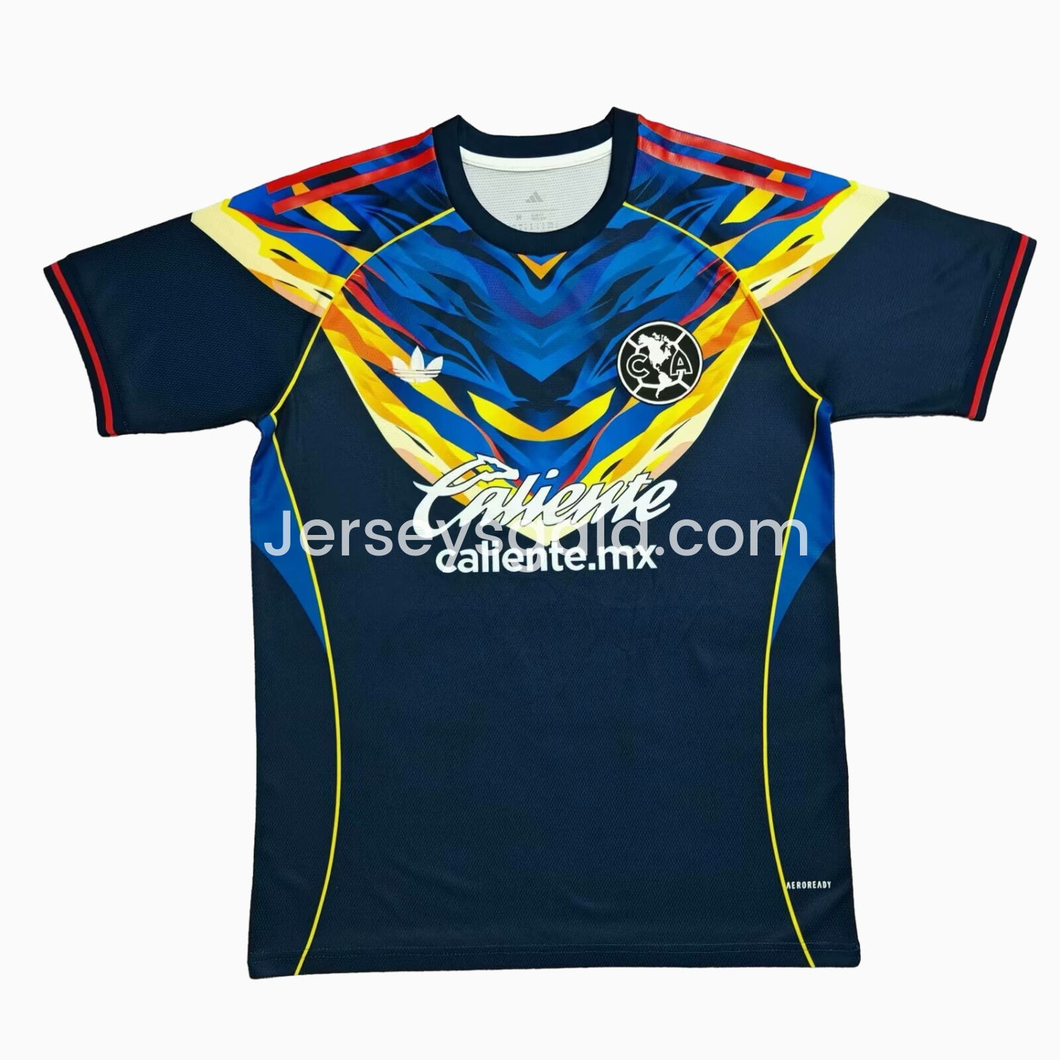 Club América 25-26 V-Shaped Camouflage Pattern Deep Blue Jersey - Fans Version - JerseysGala