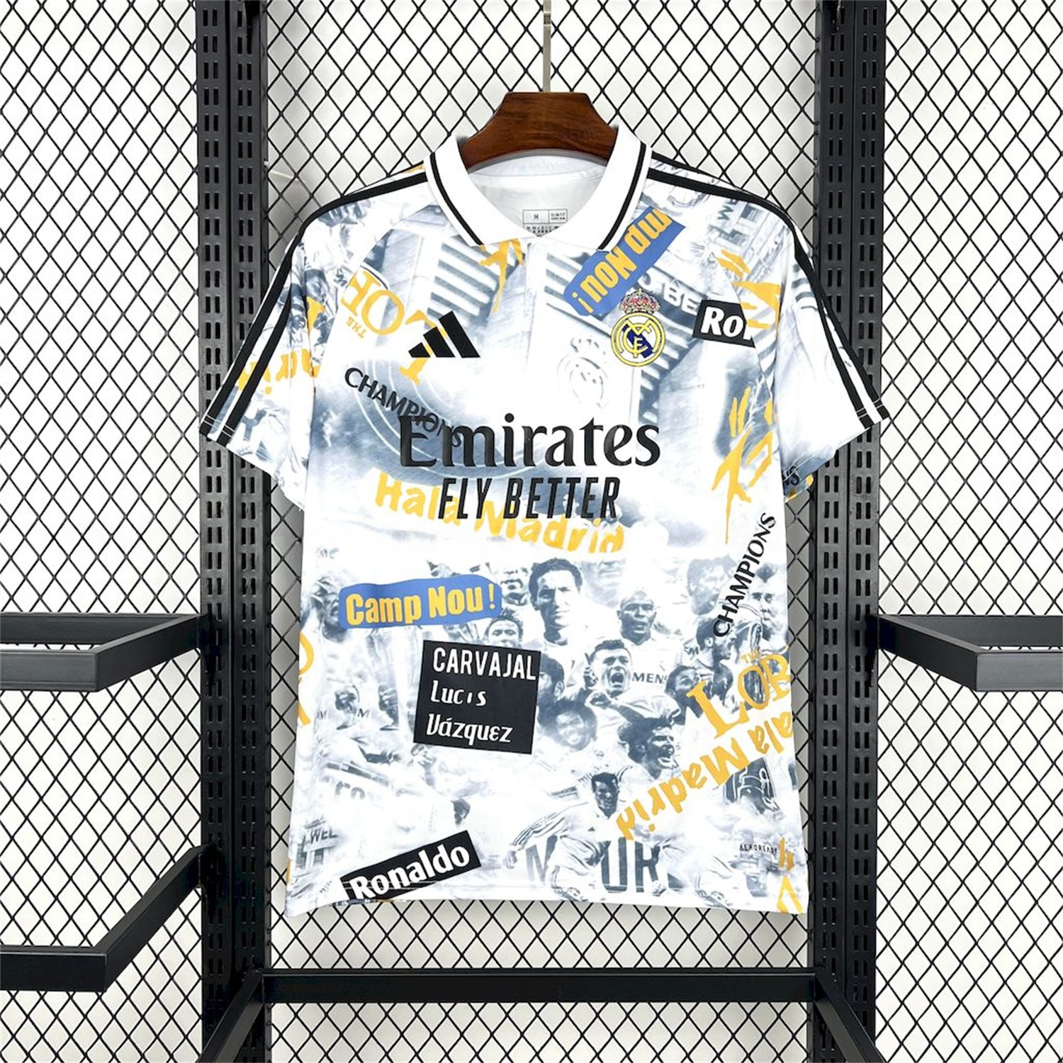 Real Madrid 25-26 Capture Of Camp Nou POLO White Special Jersey - Fans Version - JerseysGala