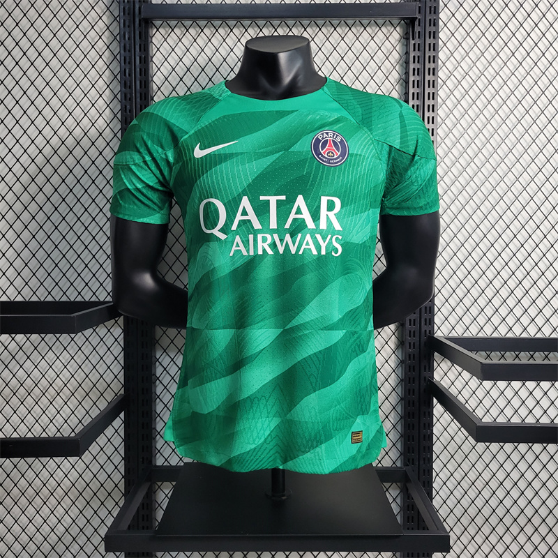 23/24 Paris Saint-Germain PSG Green Goalkeeper Jersey - Player Version - JerseysGala