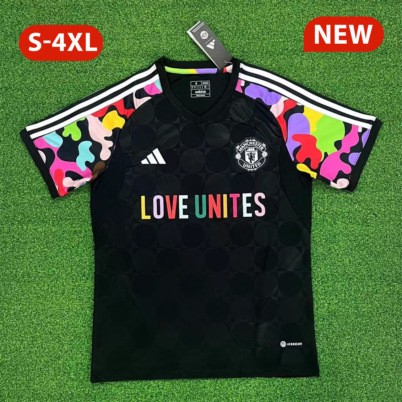 Manchester United 23-24 LOVE UNITES Pre-match Jersey - Fans Version - JerseysGala