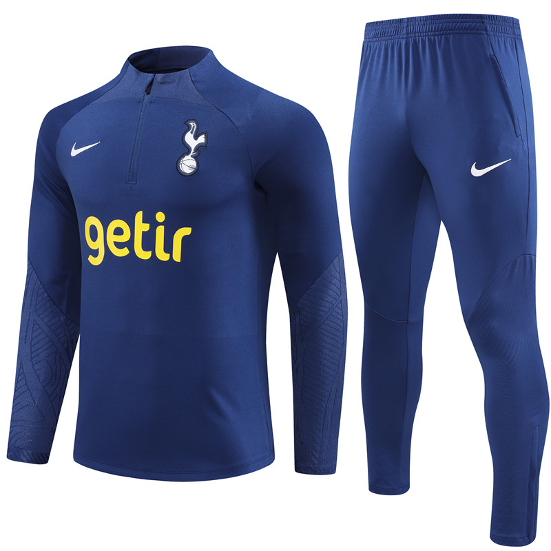 Tottenham Hotspur 23-24 Long Sleeve Training Set -Totten Blue - JerseysGala