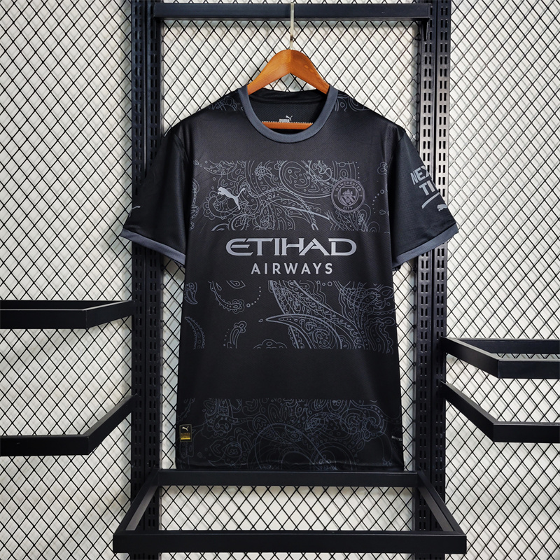 Manchester City 23-24 Special Edition Black Jersey - Fans Version - JerseysGala