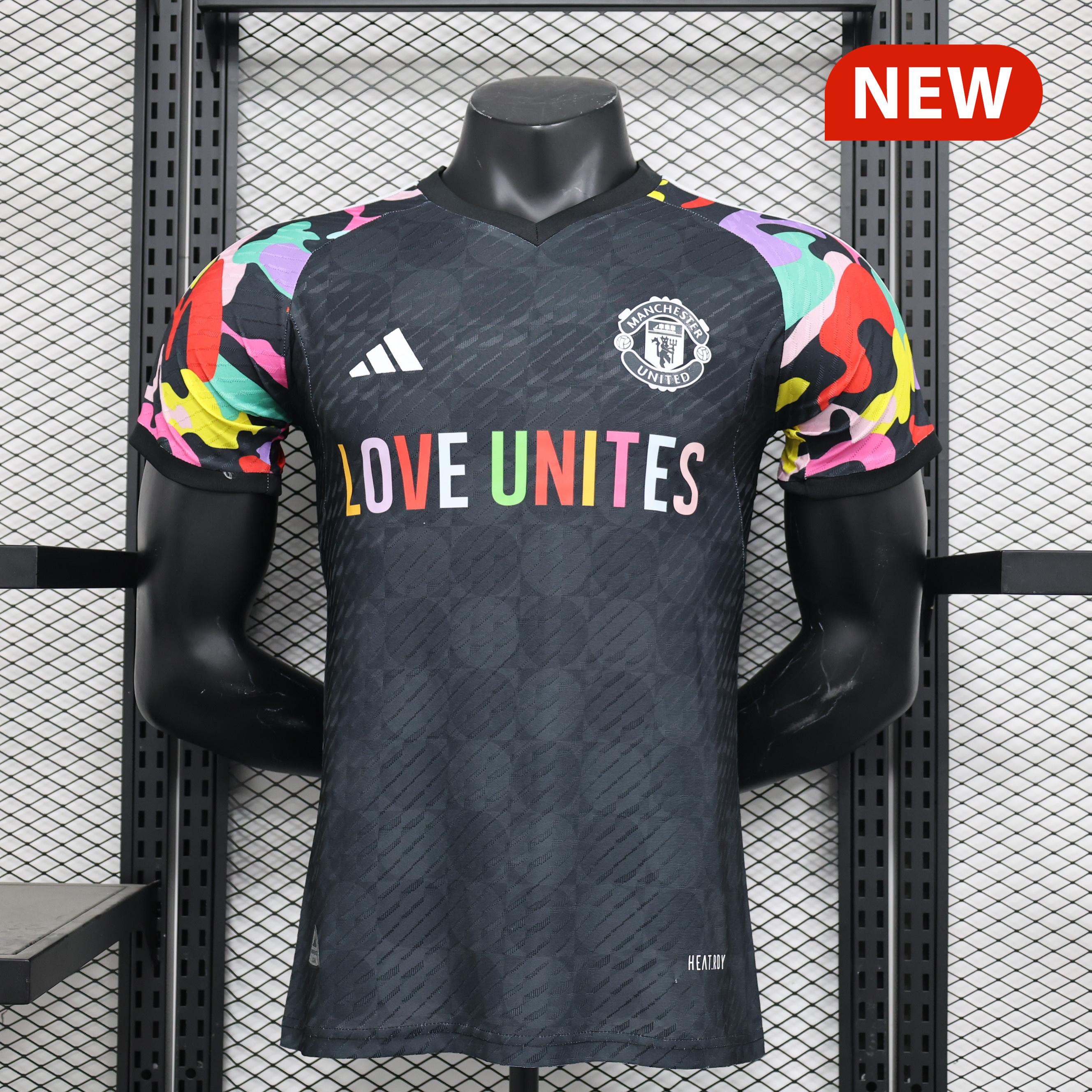 Manchester United 23-24 LOVE UNITES Pre-match Jersey - Player Version - JerseysGala