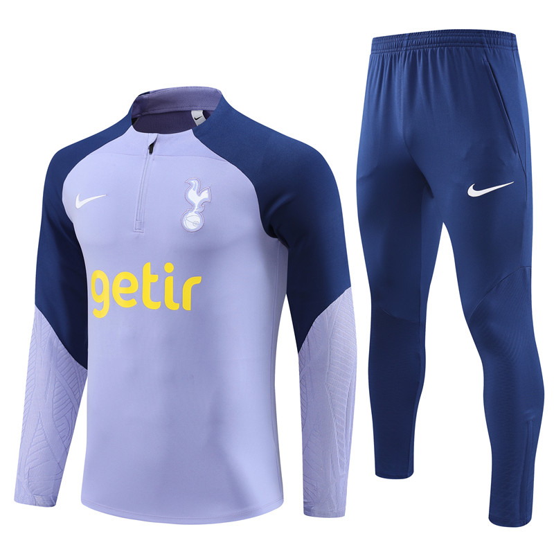 Tottenham Hotspur 23-24 Kids Long Sleeve Training Set Set Purple - JerseysGala