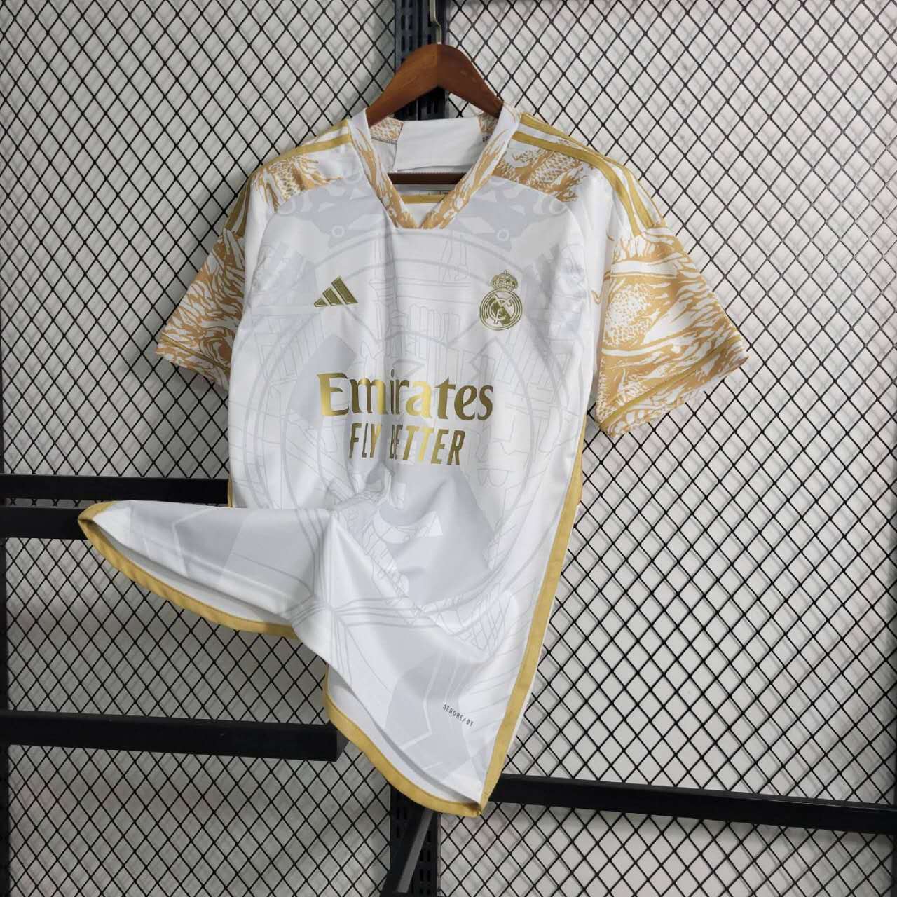 Real Madrid 23-24 Gold Special Edition Jersey - Fans Version - JerseysGala