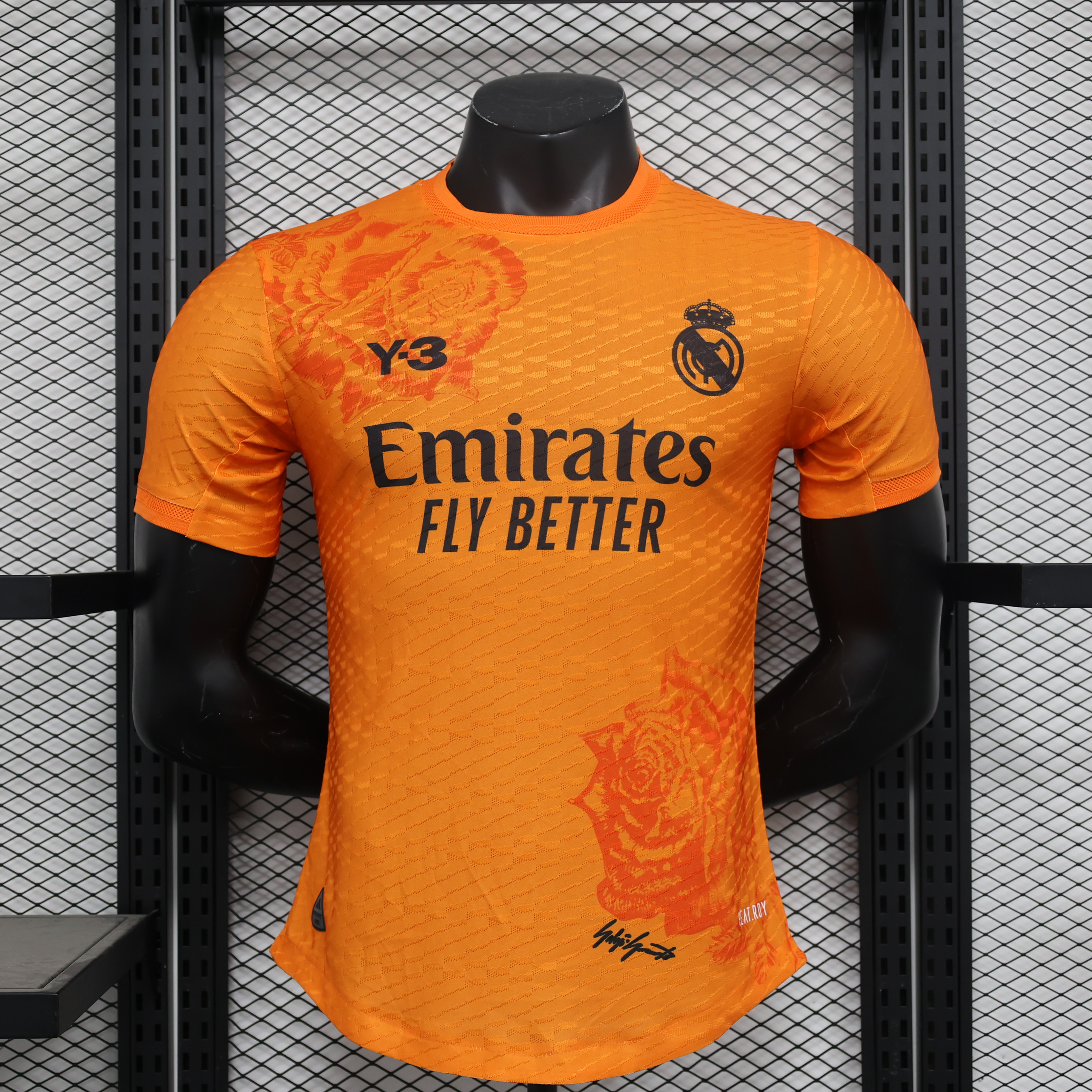 Real Madrid 23-24 Y3 Orange Special Edition Jersey - Player Version - JerseysGala