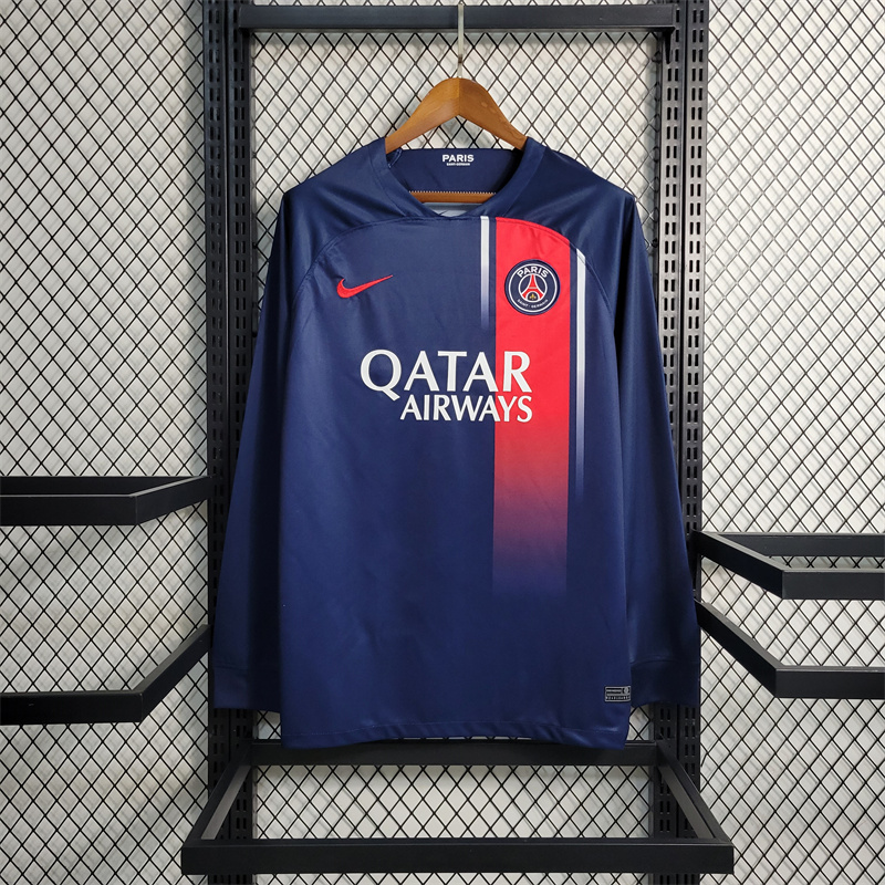 Paris Saint Germain PSG 23-24 Home Long sleeve Jersey - Fans Version - JerseysGala