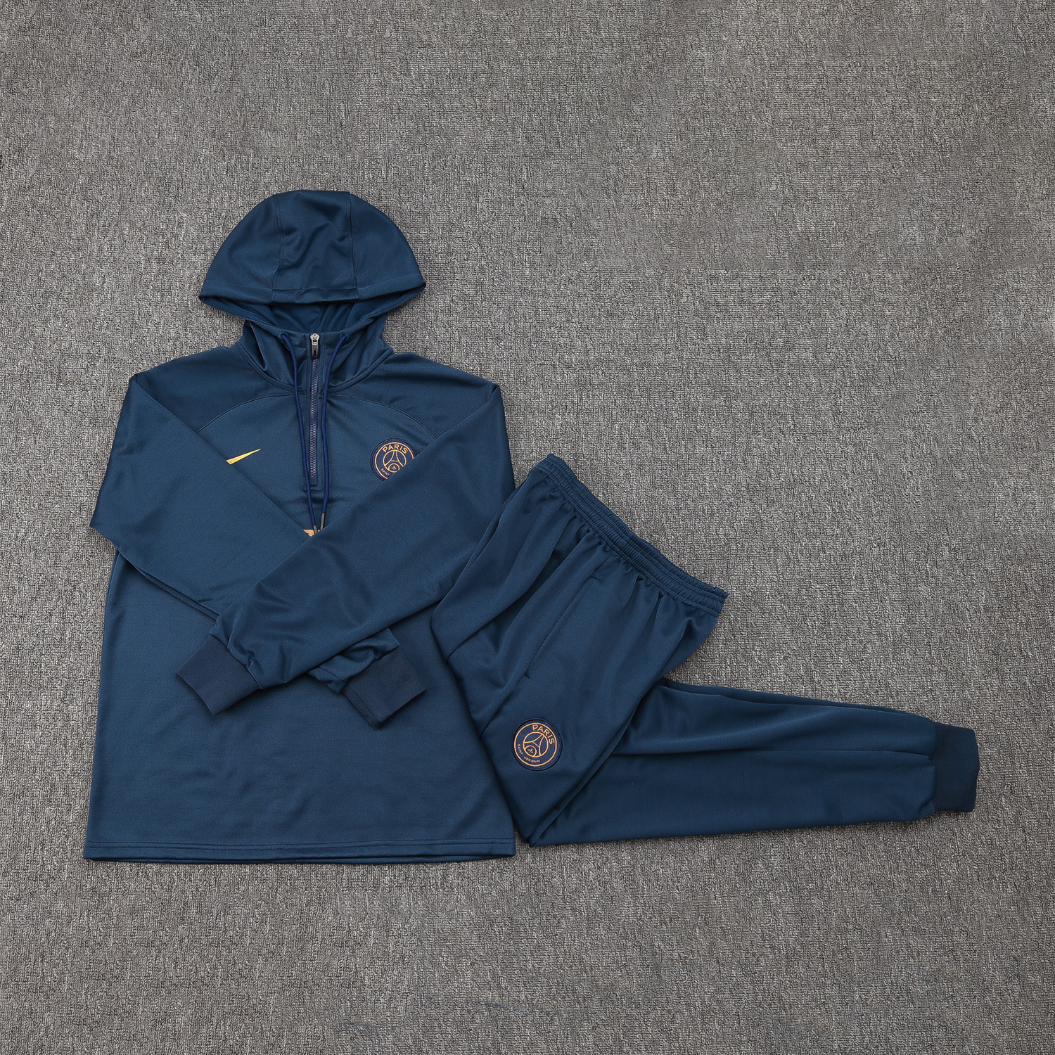 Paris Saint-Germain PSG 23-24 Men's Training Hoodie + Pants - Blue - JerseysGala