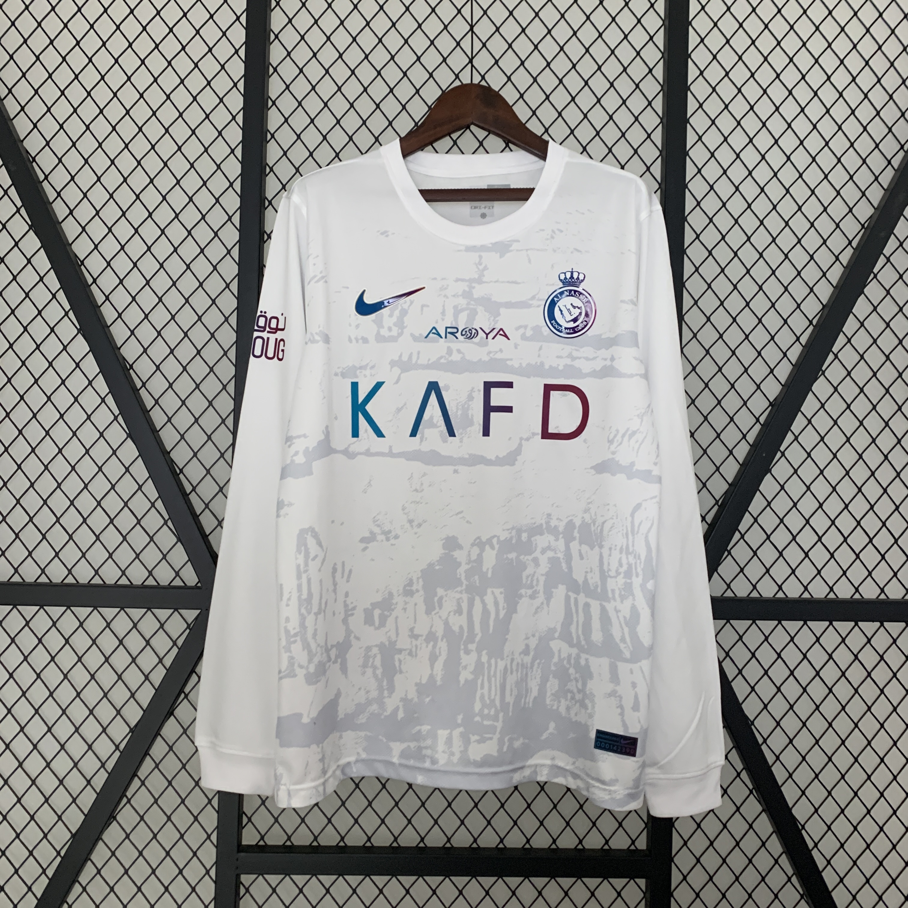 Al Nassr Riyadh Victory 23-24 Third Long Sleeve Jersey - Fans Version - JerseysGala