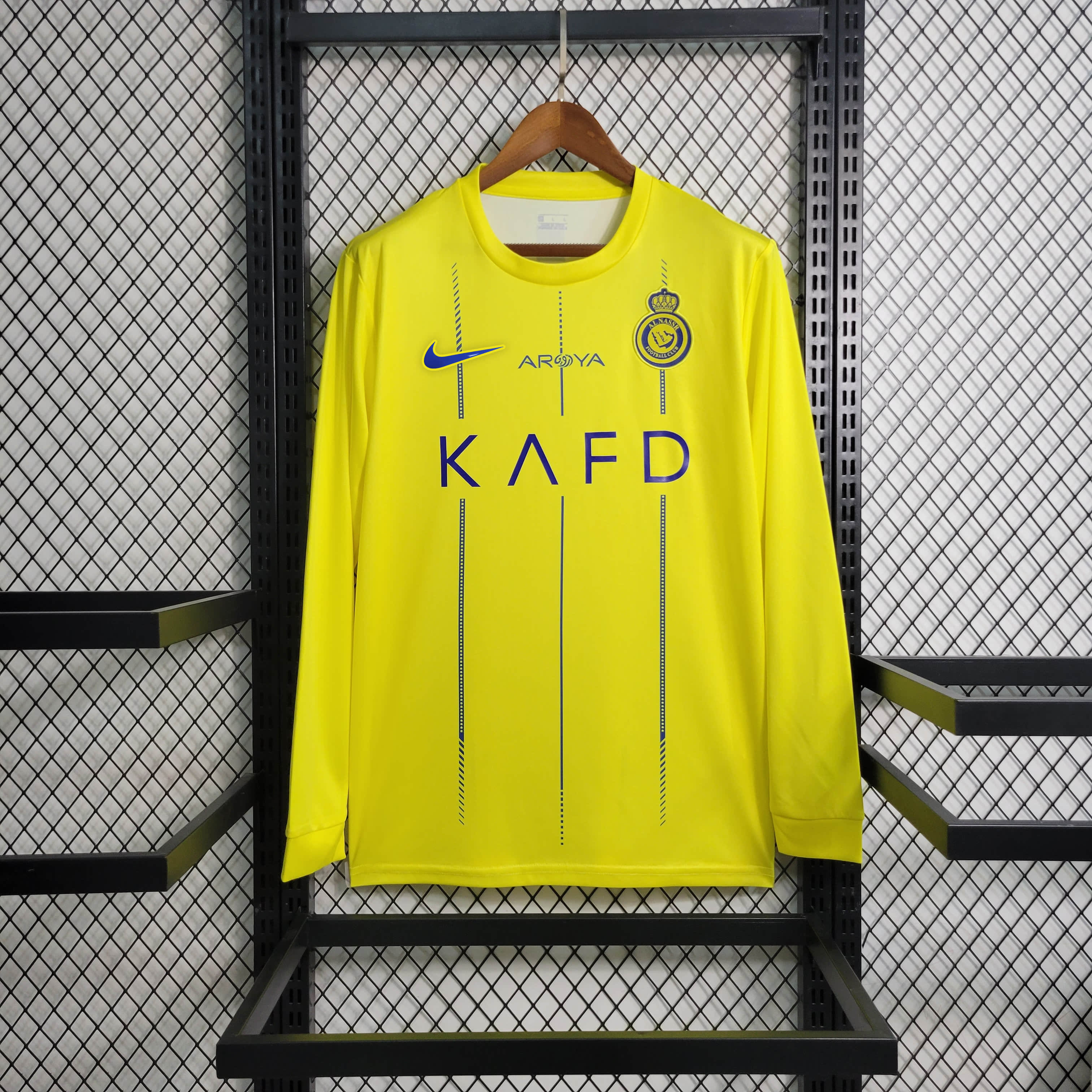 Al Nassr Riyadh Victory 23-24 Home Long Sleeve Jersey - Fans Version - JerseysGala