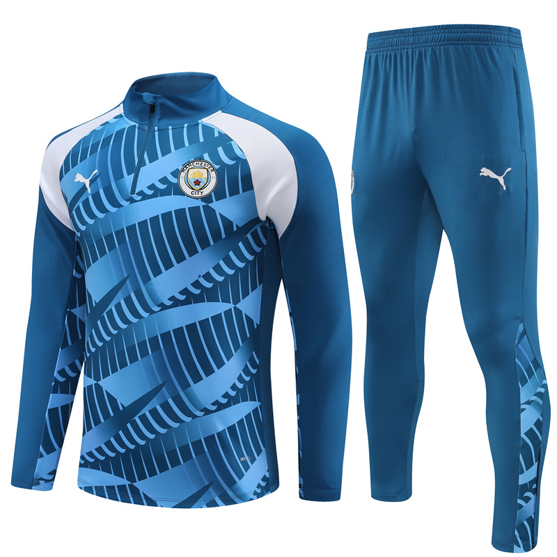 Manchester City 23-24 Kids Long Sleeve Training Set Camouflage - JerseysGala