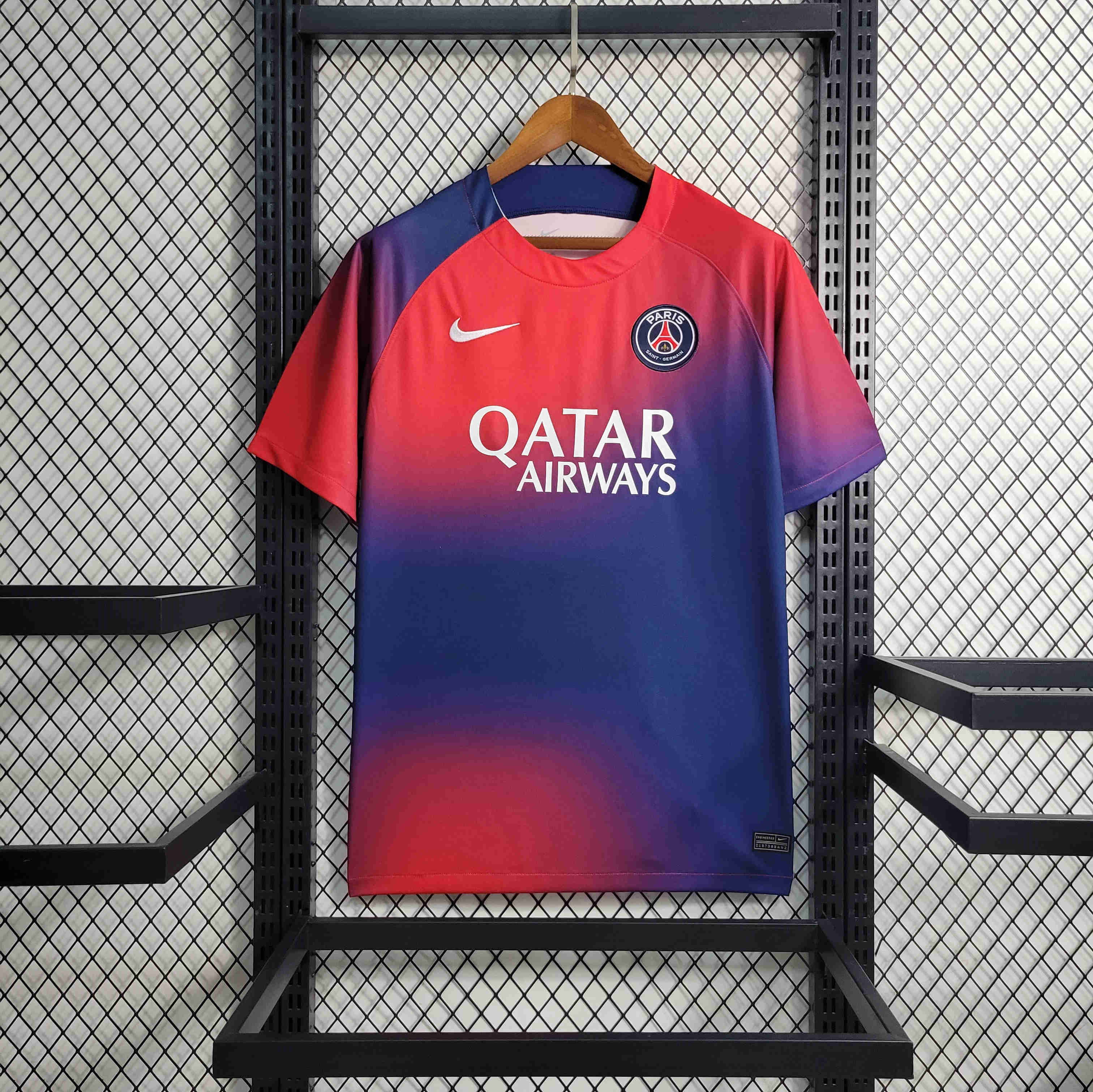 23/24 Paris Saint-Germain PSG Red and Blue Training Jersey - Fans Version - JerseysGala
