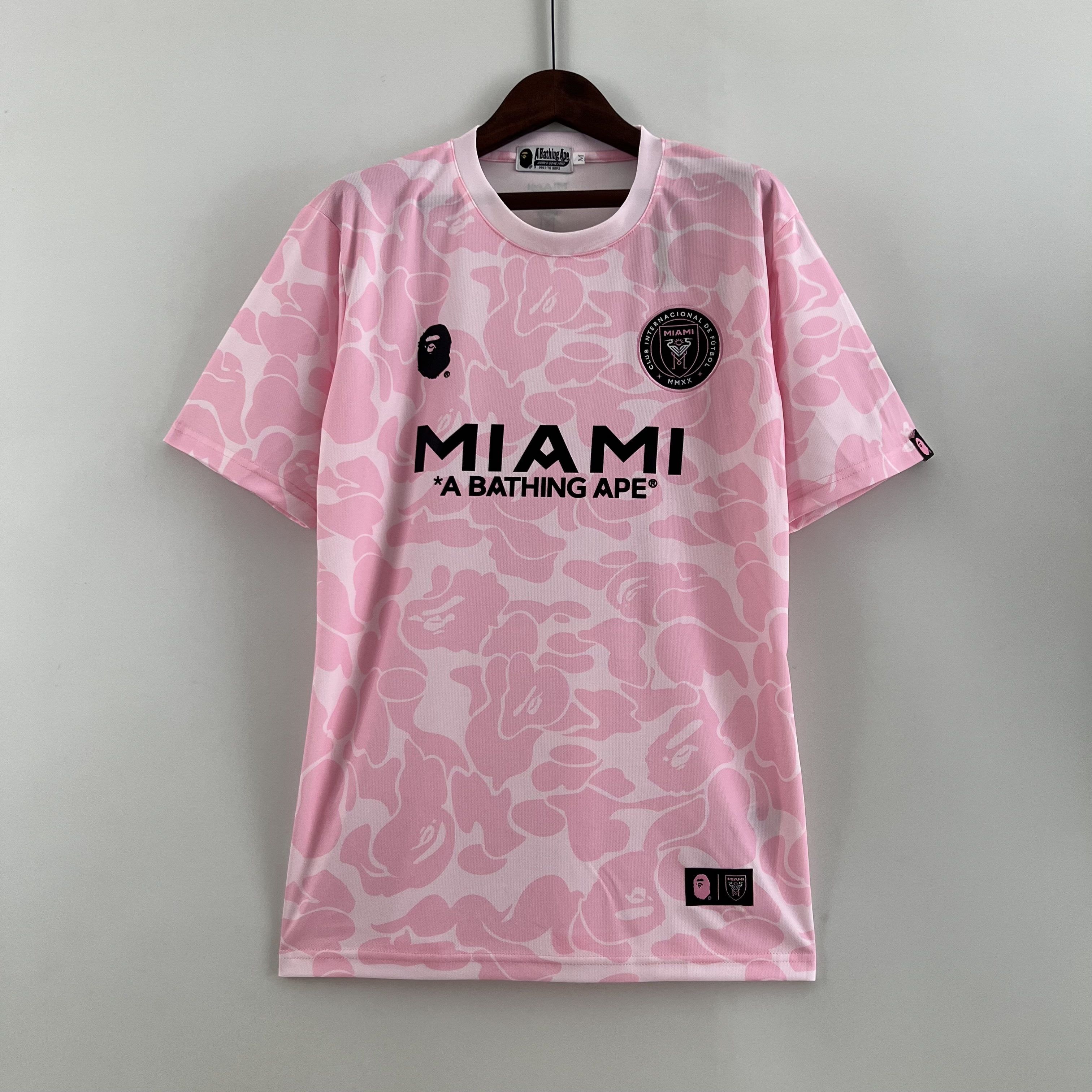 INT M.A.M x A.P.E 23-24 Pink Special Edition Jersey - Fans Version - JerseysGala