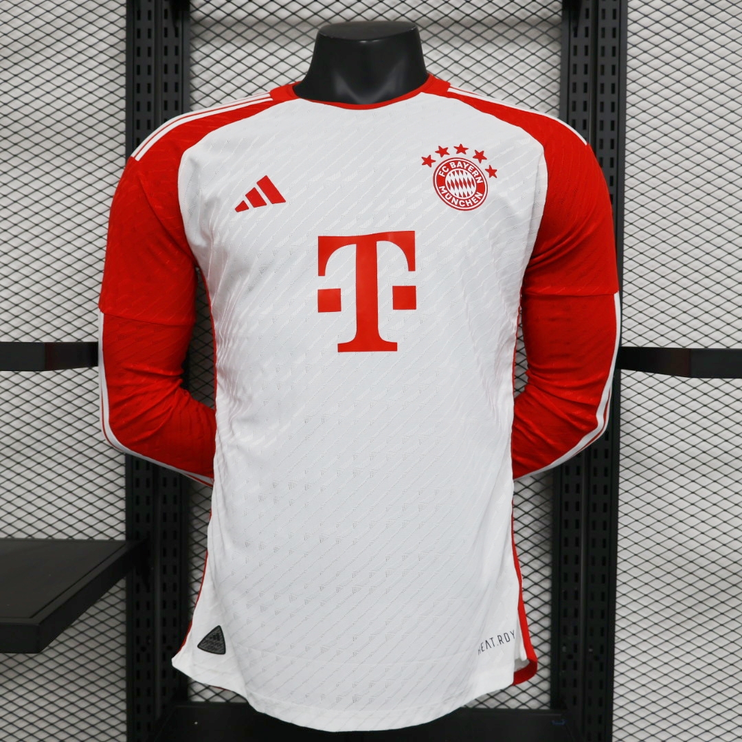 Bayern Munich 23-24 Home Long Sleeve Jersey - Player Version - JerseysGala