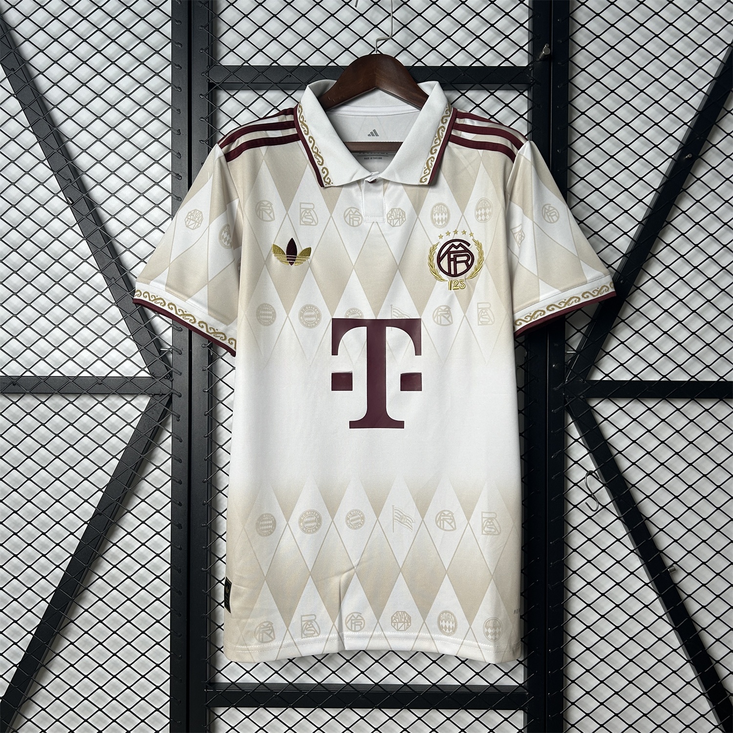 Bayern Munich 2025 125th Anniversary Diamond Pattern Special Edition Jersey - Fans Version - JerseysGala
