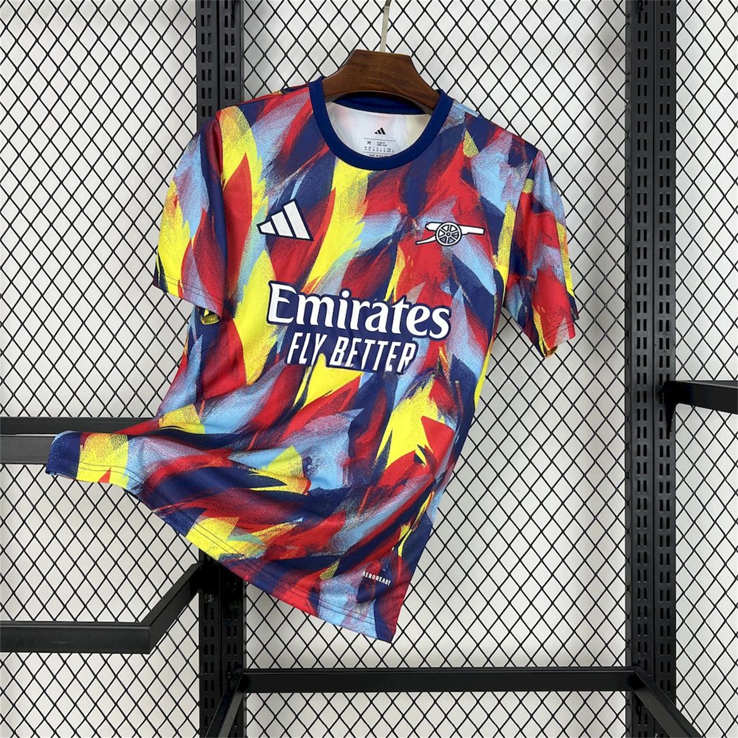 Arsenal 25-26 Colorful Flame Graffiti Pre-match Training Jersey - Fans Version - JerseysGala