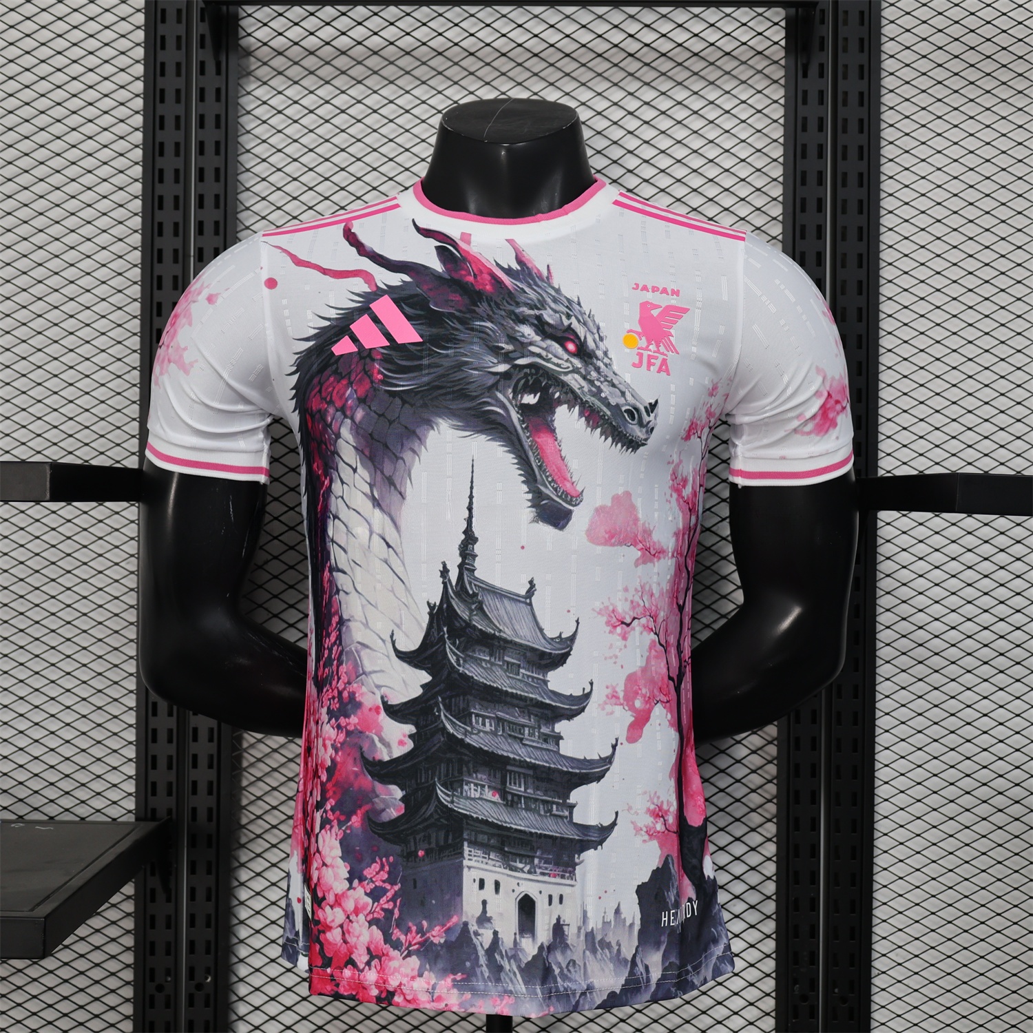 Japan 25-26 Black Dragon & Tower White Special Edition Jersey - Player Version - JerseysGala