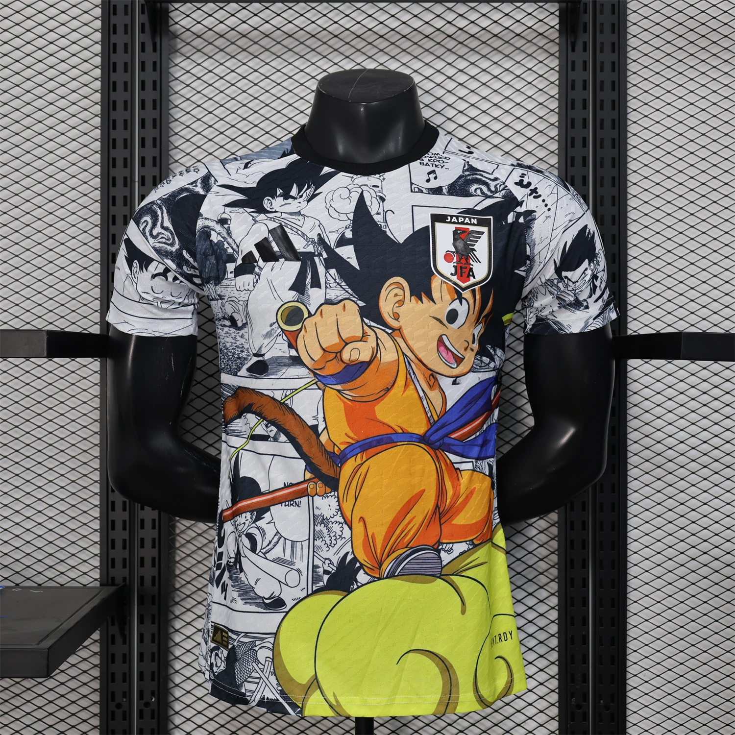 Japan 25-26 Little Son Goku Yellow Cloud White Special Edition Jersey - Player Version - JerseysGala