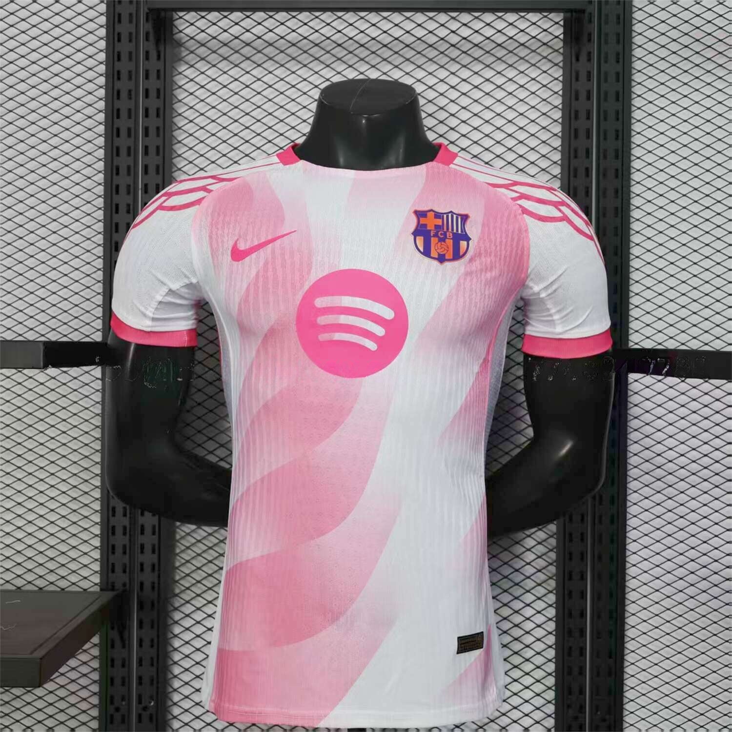 Barcelona 25-26 Red and White Diagonal Gradient Special Jersey - Player Version - JerseysGala