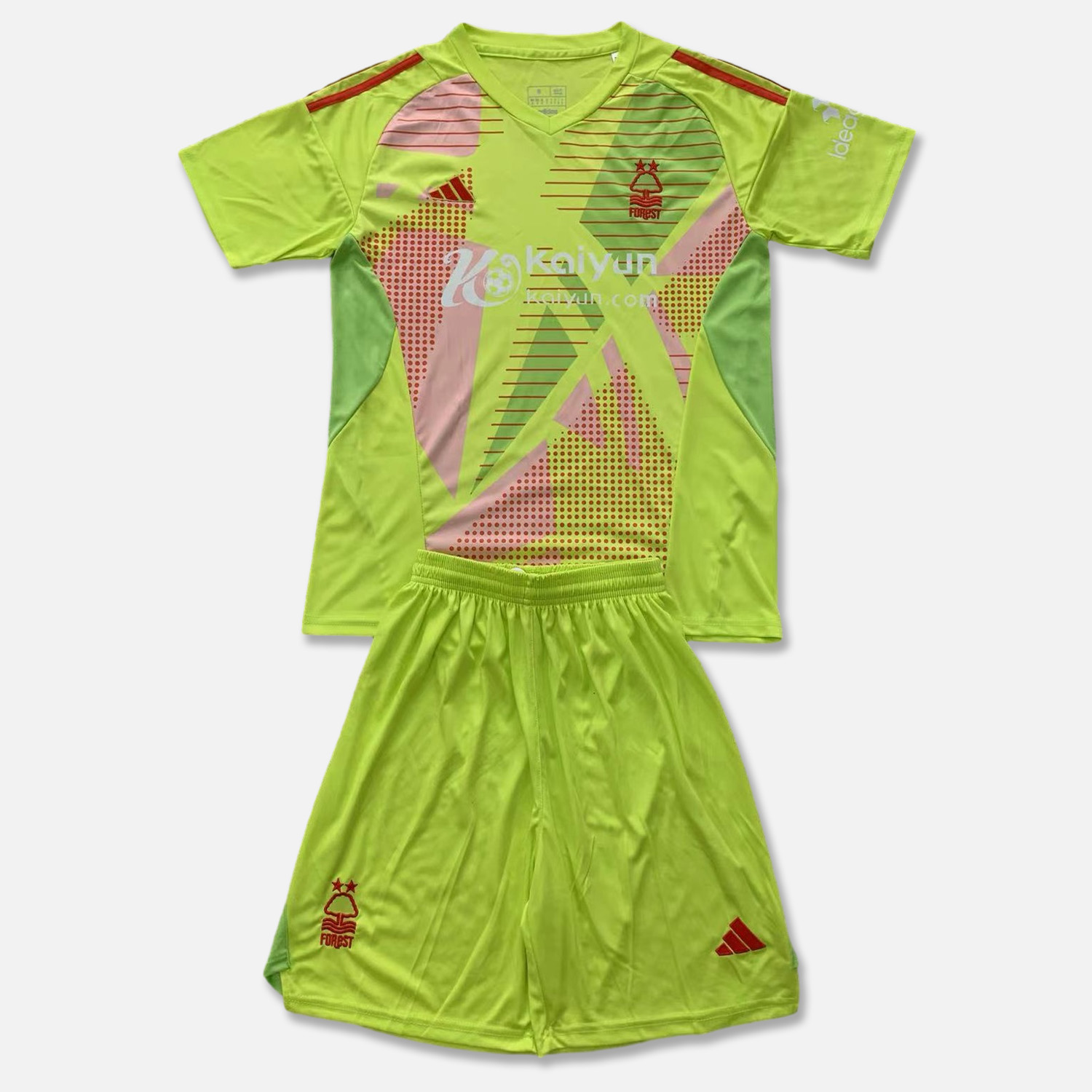 Nottingham Forest 24-25 Green Goalkeeper Men's Adult Jersey Set - Fans Version - JerseysGala