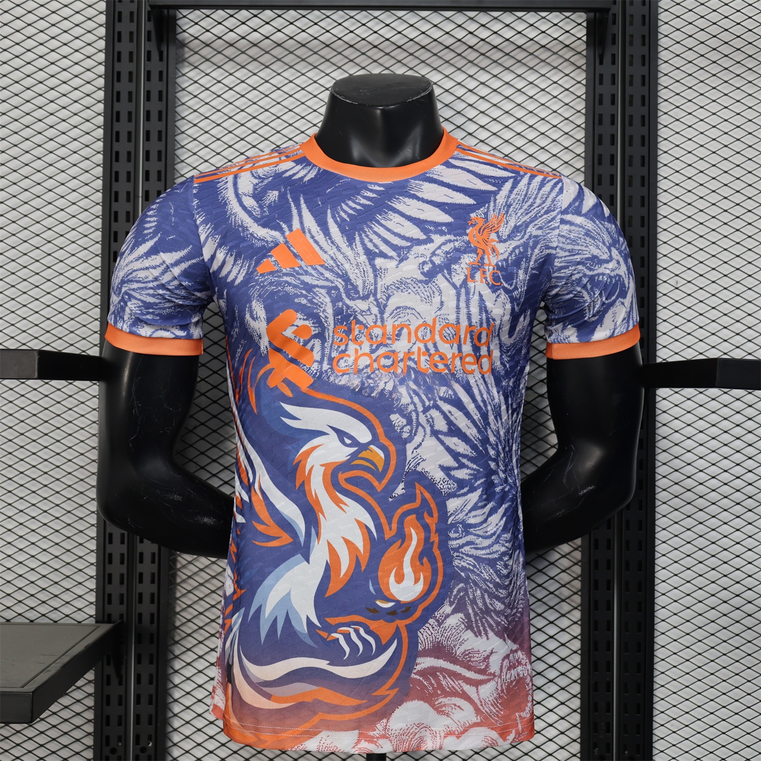 Liver.pool 25-26 Orange and Blue Liver.pool Bird Special Edition Jersey - Player Version - JerseysGala