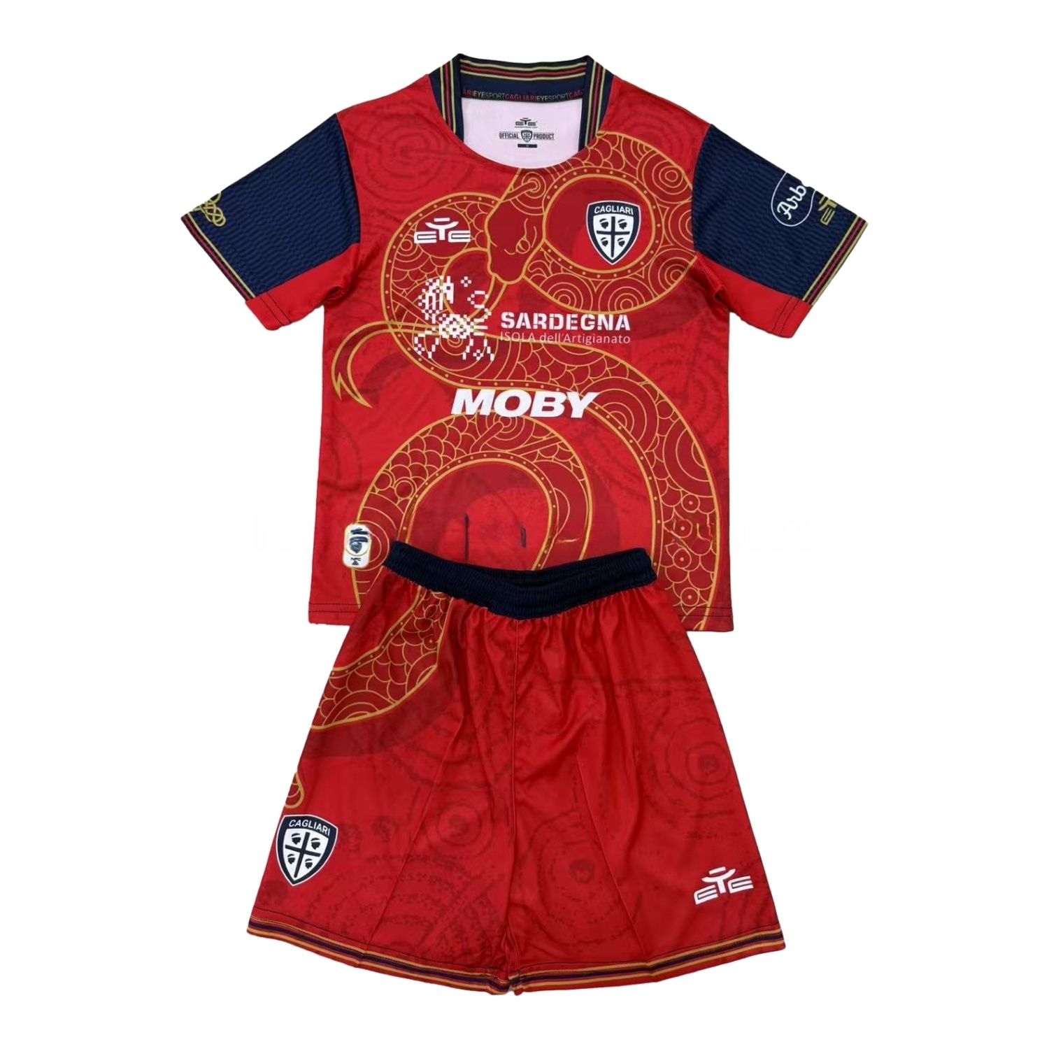 Cagliari Calcio 24-25 Year of the Snake Special Men's Adult Jersey Set - Fans Version - JerseysGala