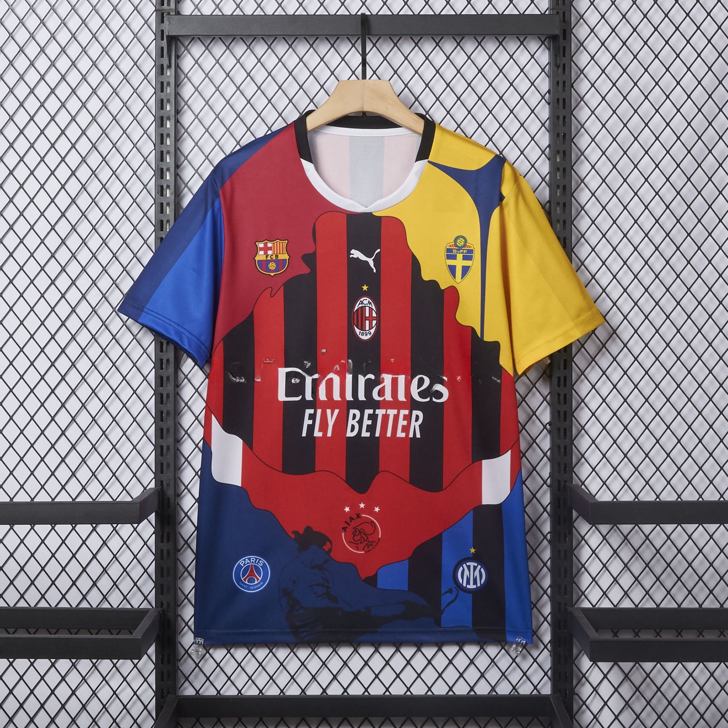Zlatan Ibrahimović Career Commemorative Jersey - Fans Version - AC Milan Inter Milan Barcelona Ajax Paris Saint-Germain PSG Sweden - JerseysGala