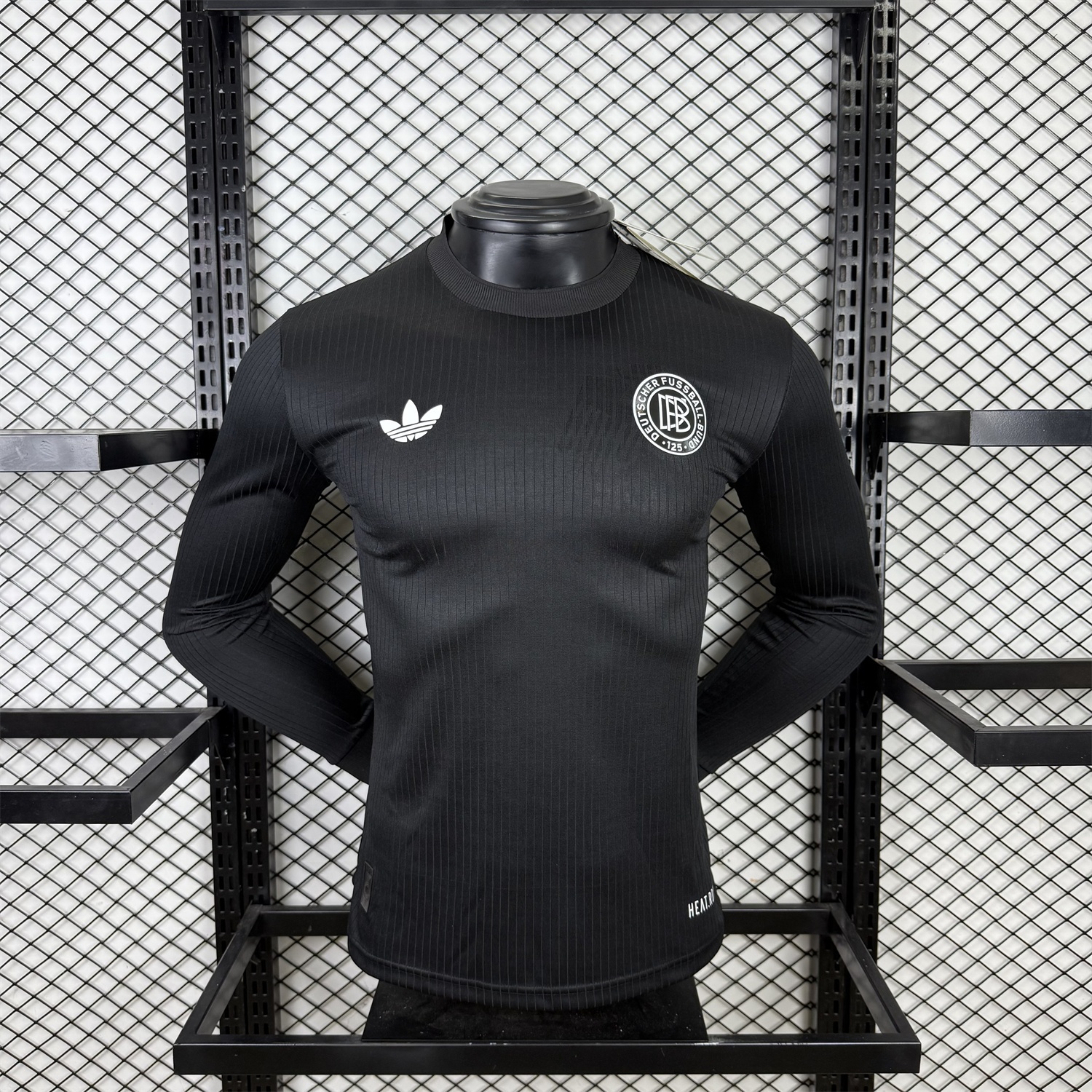 Germany 2025 Black 125-Year Anniversary Commemorative Long Sleeves Jersey - Player Version - JerseysGala