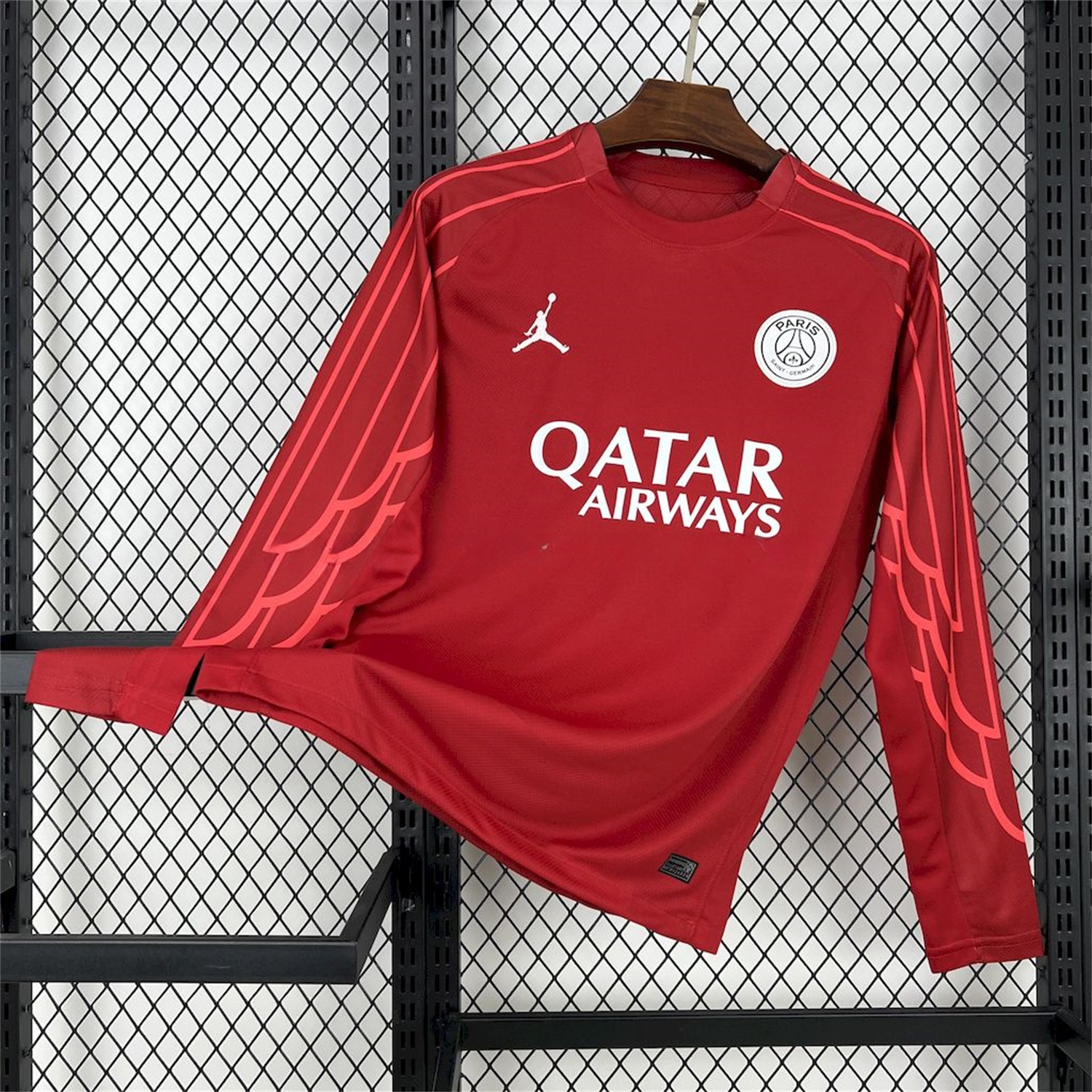 Paris Saint-Germain PSG 24-25 Fourth Goalkeeper Red Long Sleeves Jersey - Fans Version - JerseysGala