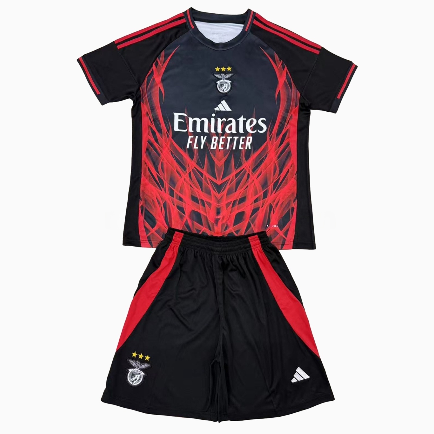Benfica 24-25 Black and Red Special Edition Men's Adult Jersey Set - Fans Version - JerseysGala