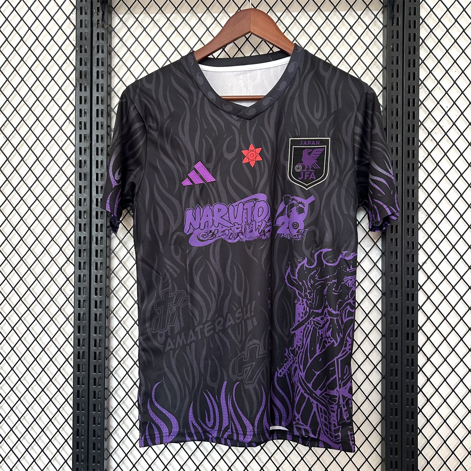 Japan 25-26 Purple NARUTO 20th Anniversary Black Special Jersey - Fans Version - JerseysGala