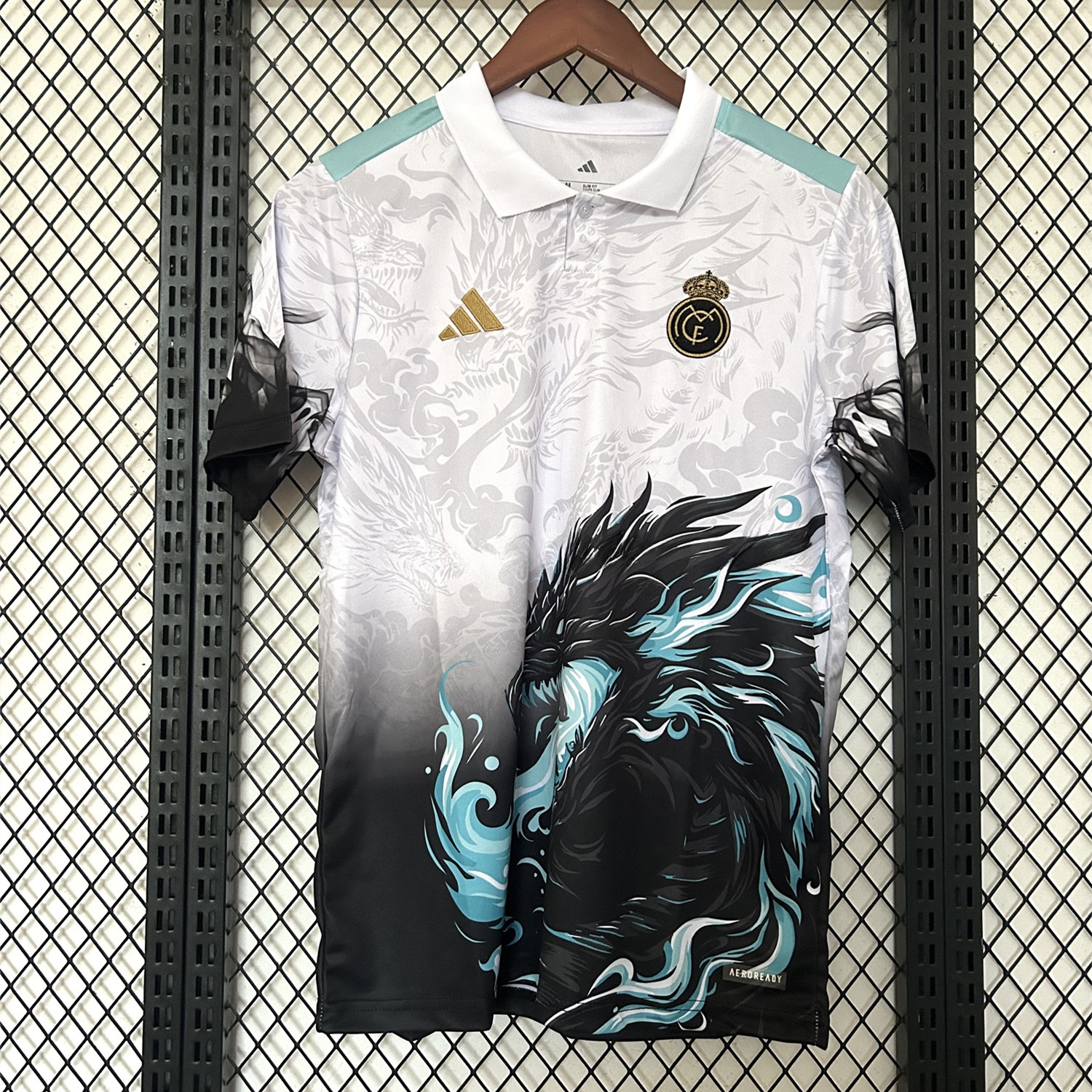 Real Madrid 25-26 Blue Fire Black Dragon Special Edition Jersey - Fans Version - JerseysGala