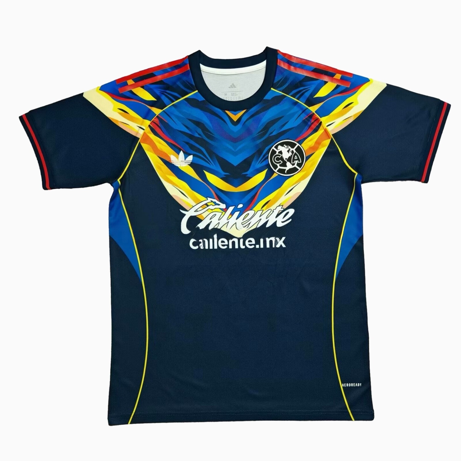 Club América 25-26 V-Shaped Camouflage Pattern Deep Blue Jersey - Fans Version - JerseysGala