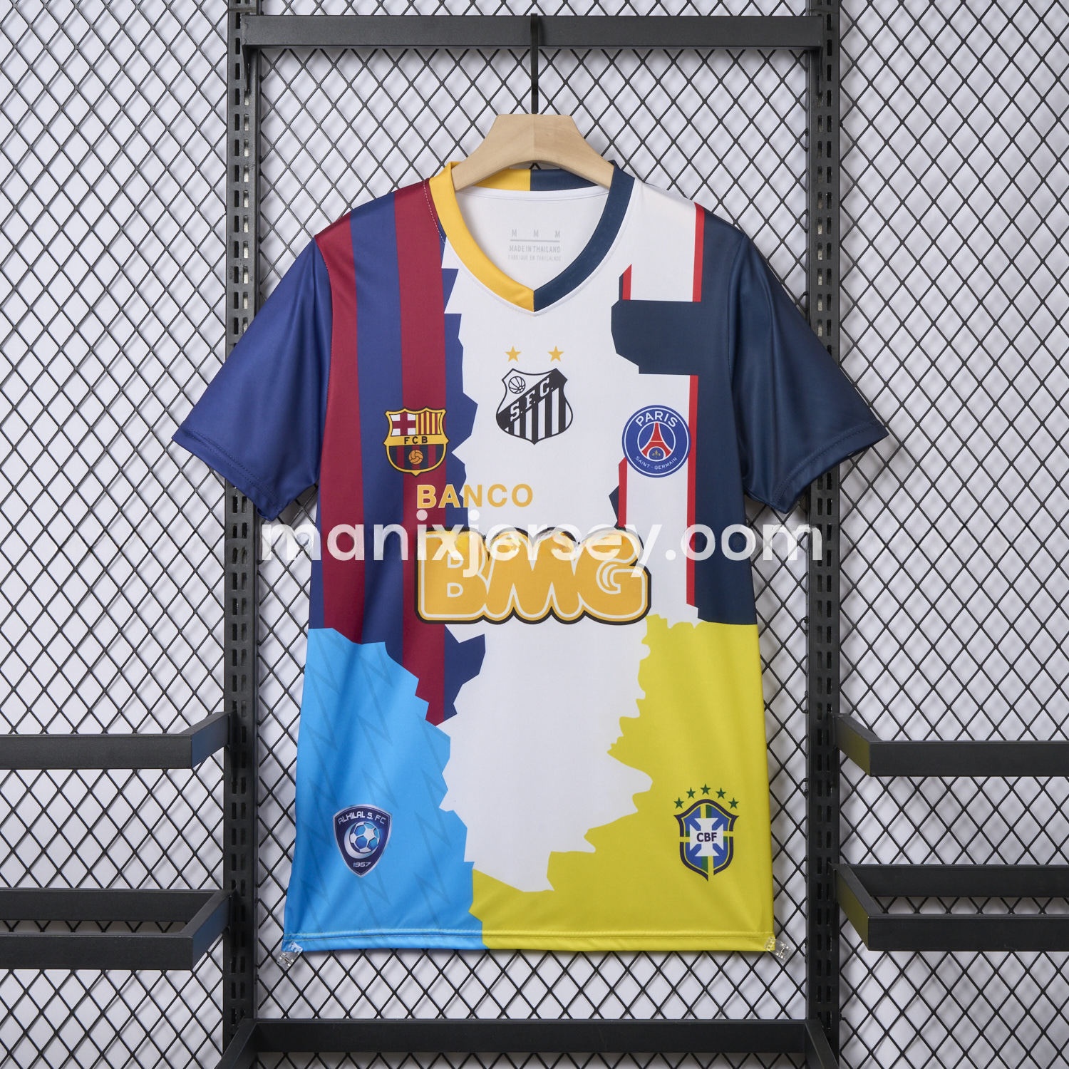Neymar Career Commemorative Jersey - Fans Version - Barcelona Brazil Paris Saint-Germain PSG Santos Al Hilal SFC - JerseysGala