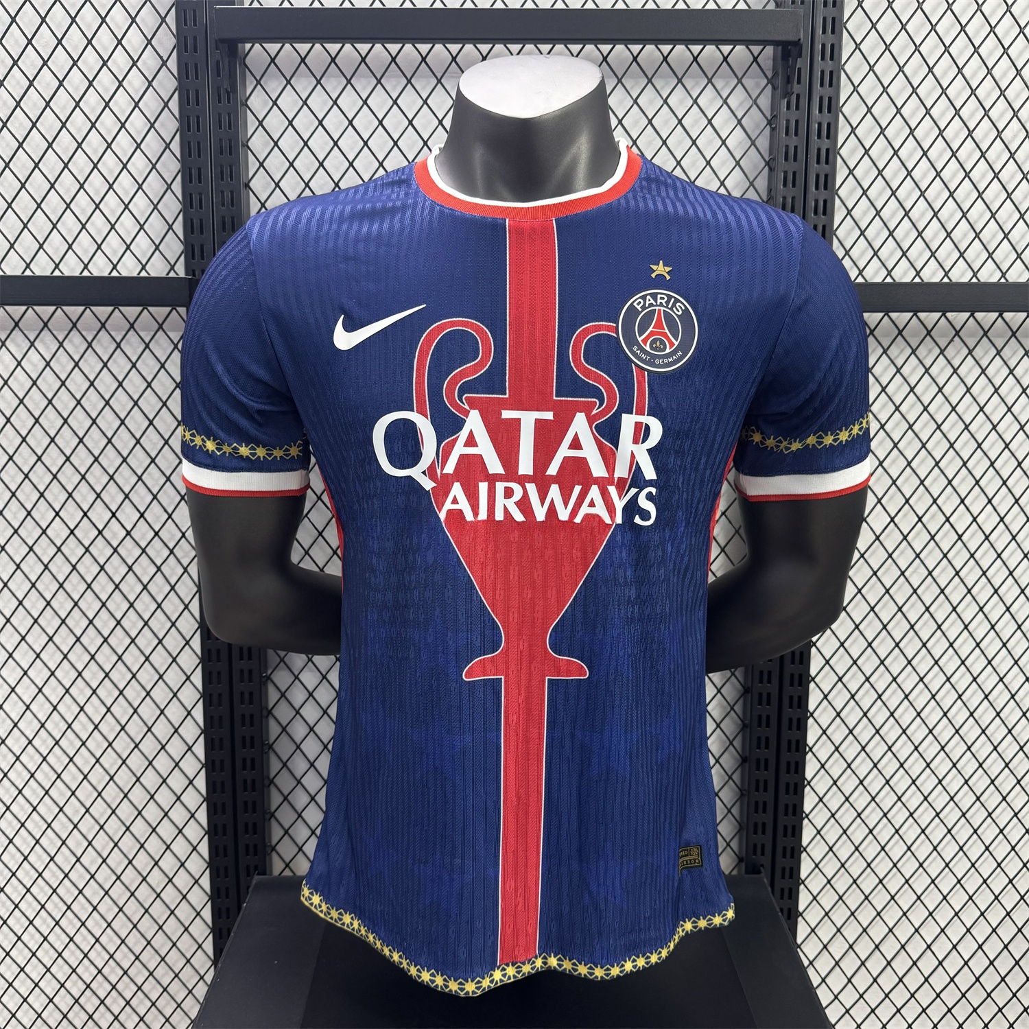 Paris Saint-Germain PSG 25-26 Red Trophy Special Edition Jersey With Star - Player Version - JerseysGala