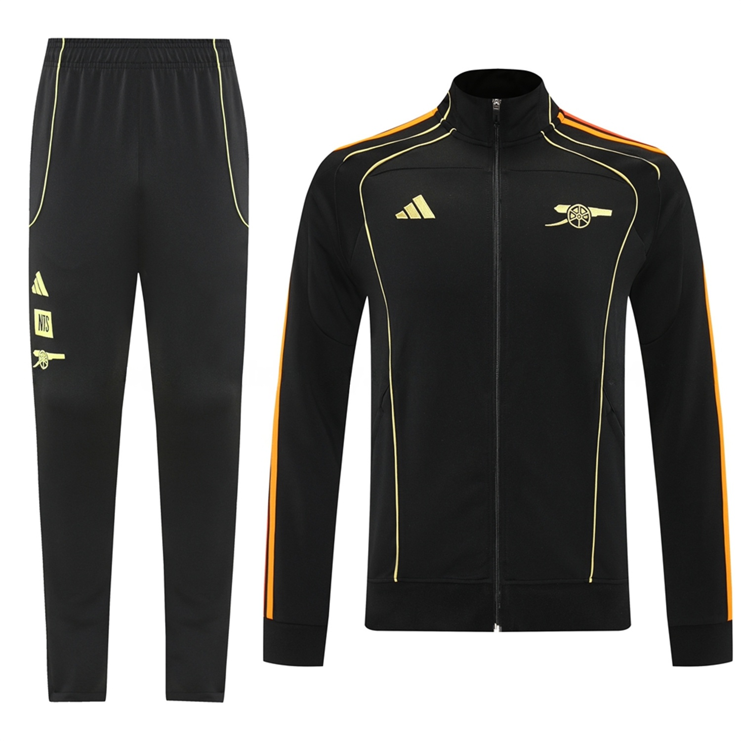Arsenal 25-26 NTS Urban Purist Jacket Training Tracksuit - Black Throwback Jackets & Pants - JerseysGala